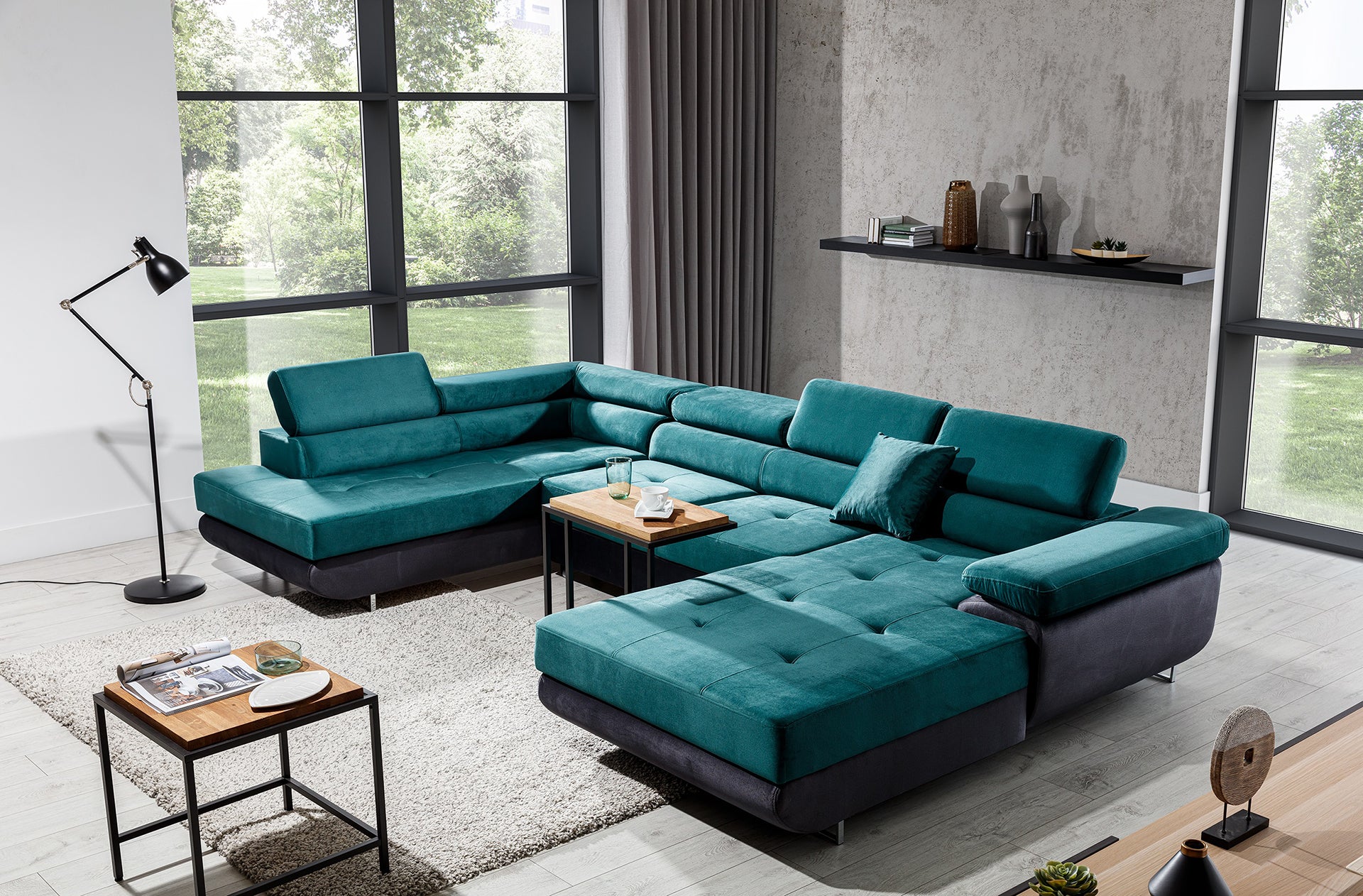 Bristol U Shaped Sofa Bed with Storage M37/M97
