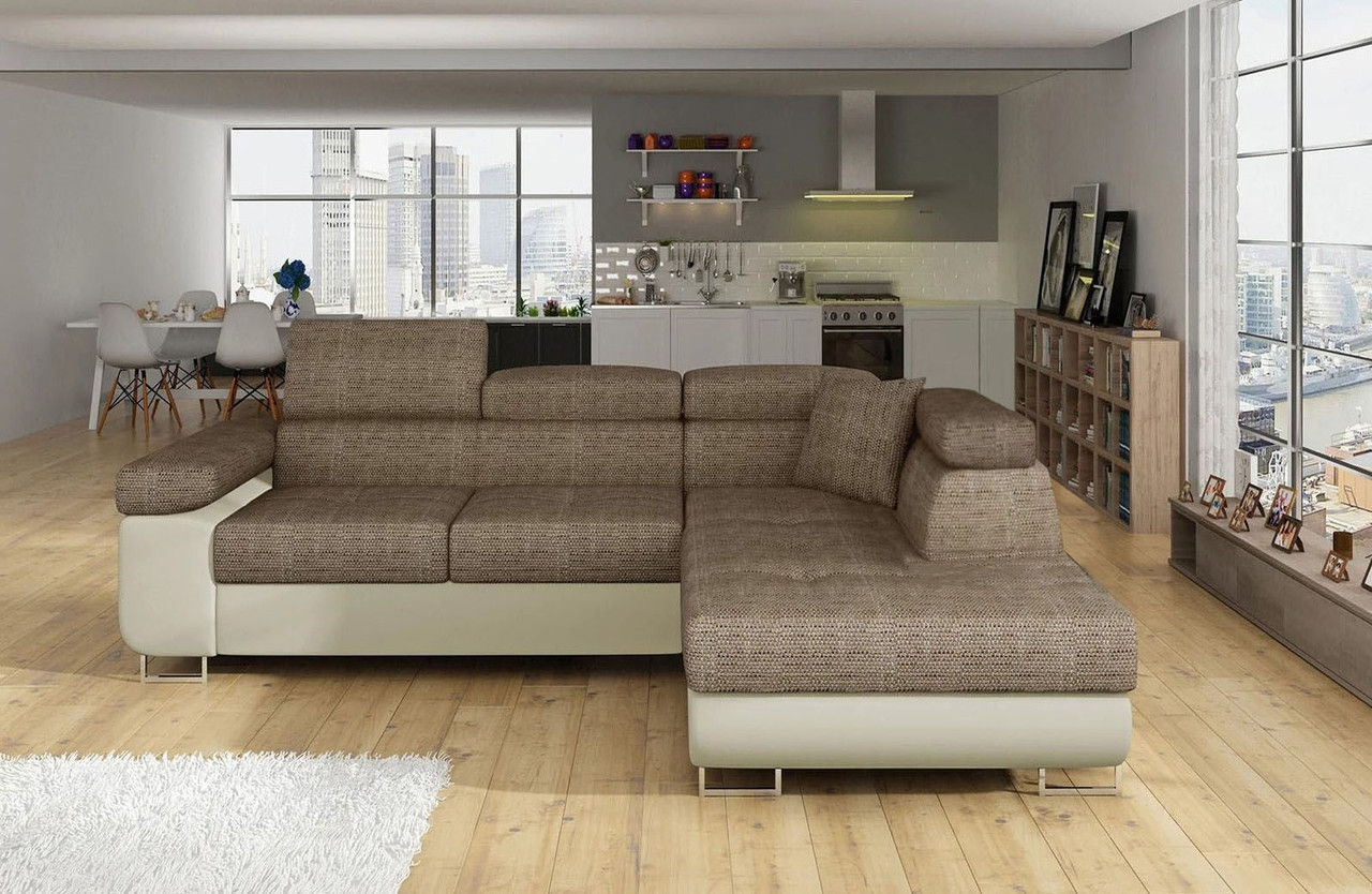 Glasgow Mini Corner Sofa Bed with Storage B03/S33 (Right Corner Only)