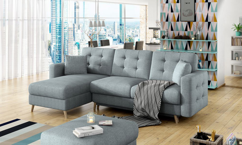SereneLounge Corner Sleeper With Storage S72