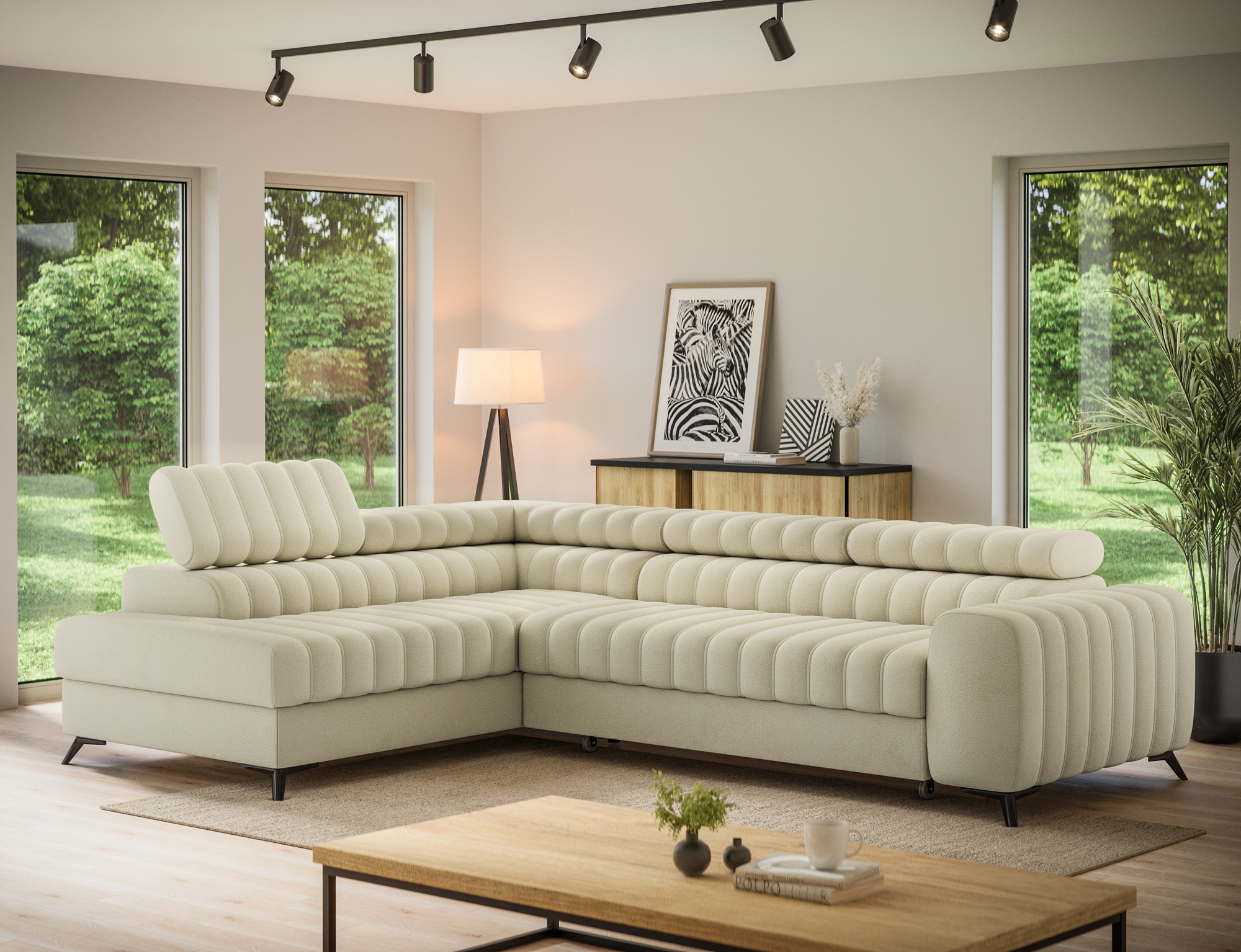 Kearsley Corner Sofa Bed with Storage M04