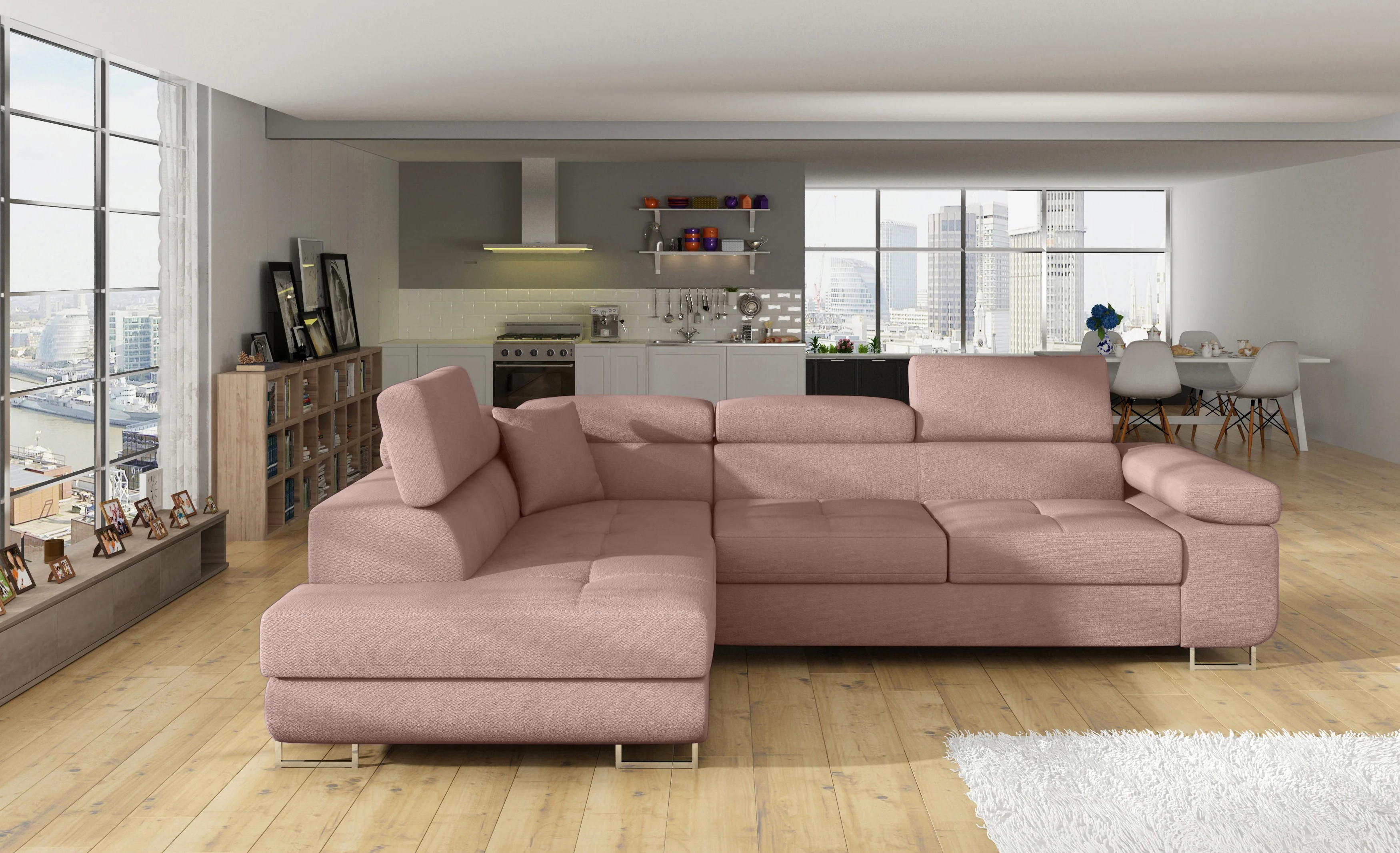 Glasgow Corner Sofa Bed with Storage SR61