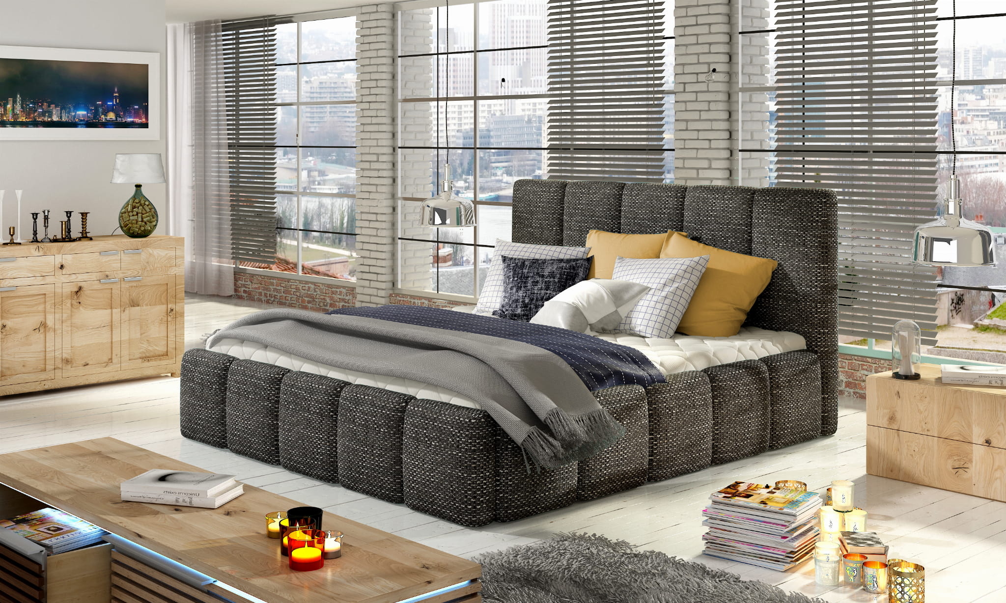 Edgware Upholstered Bed B02