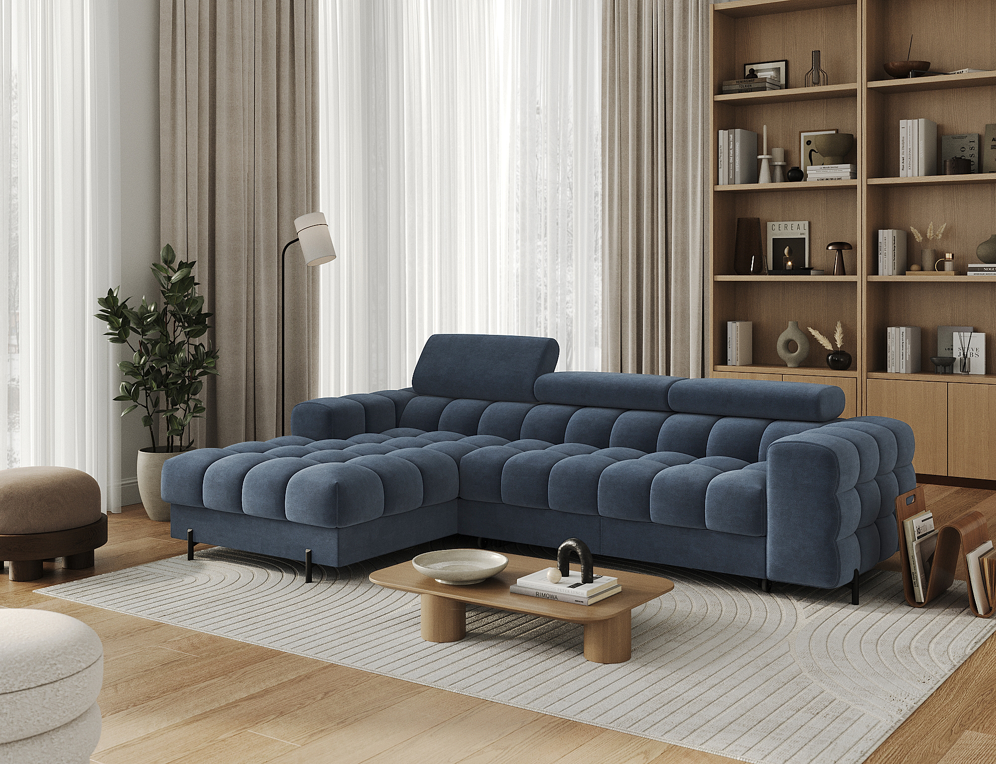 Momentum Corner Sofa Bed with Storage AR40