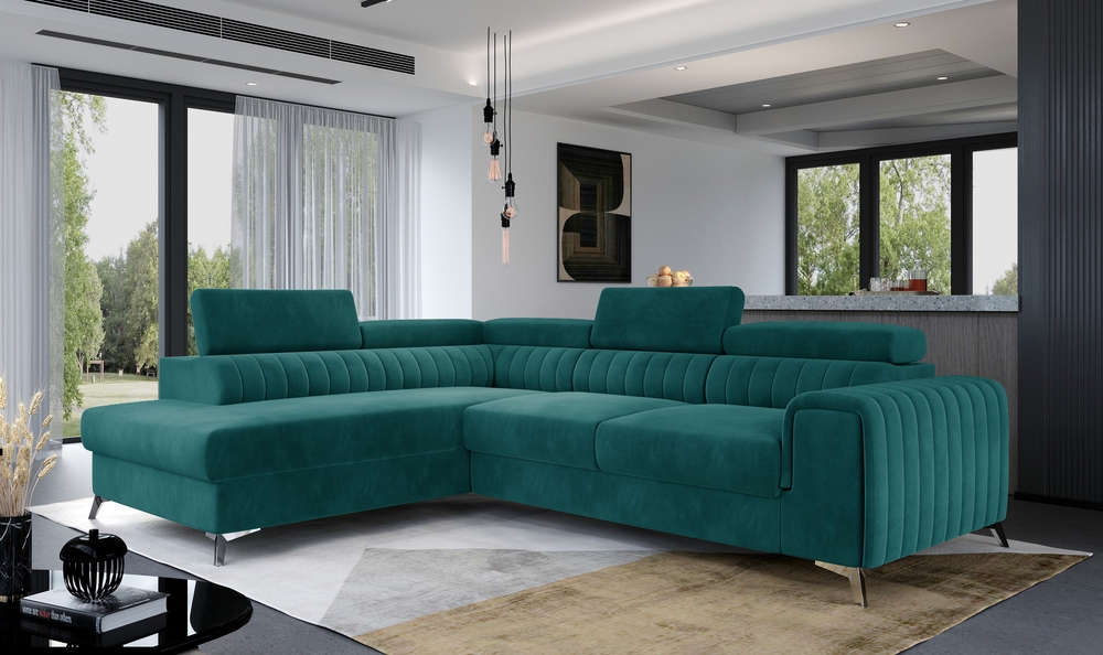 Leicester corner sofa bed with storage MV75