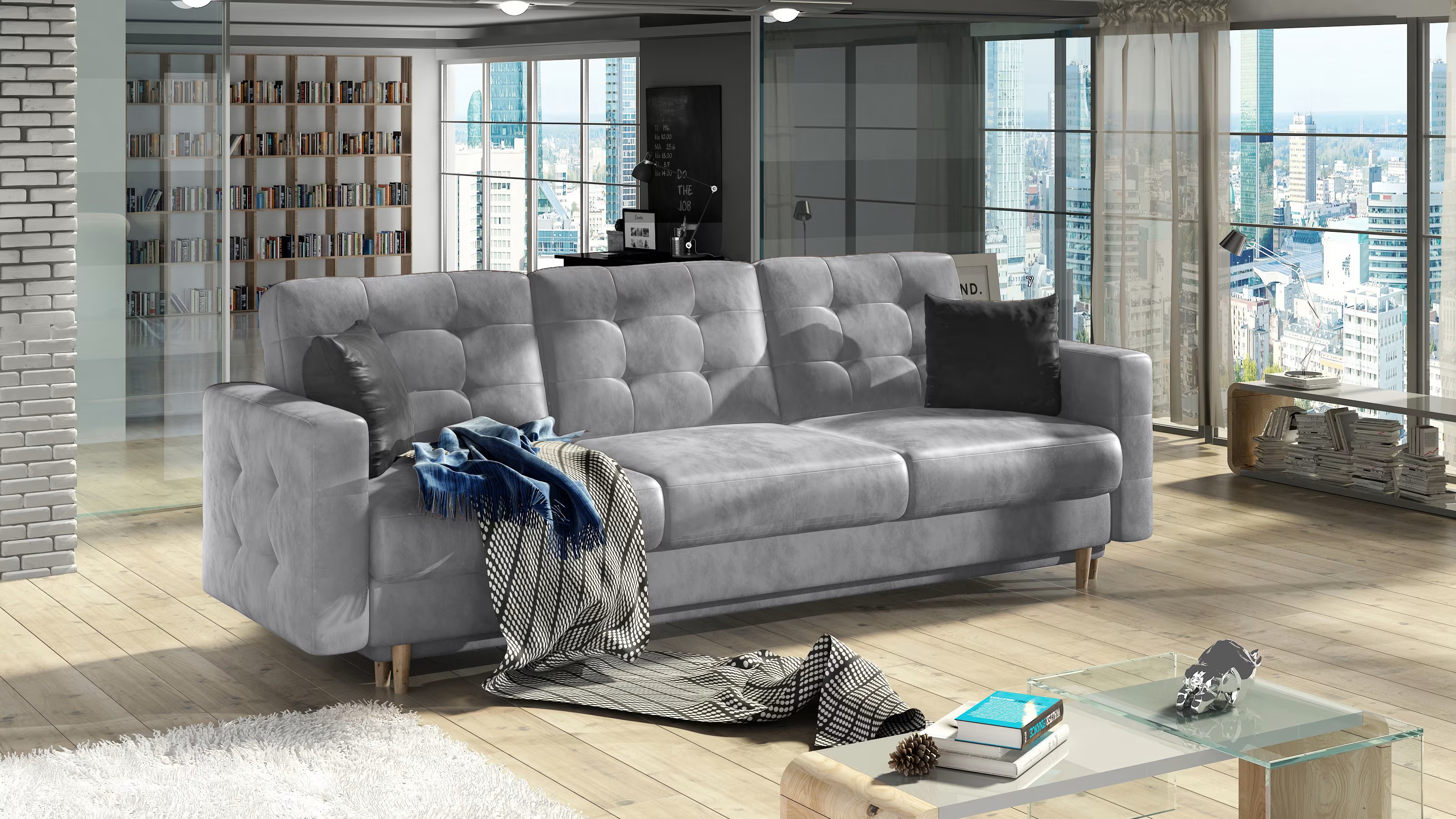 SereneLounge 3 + 1 Seater Sofa Set M84