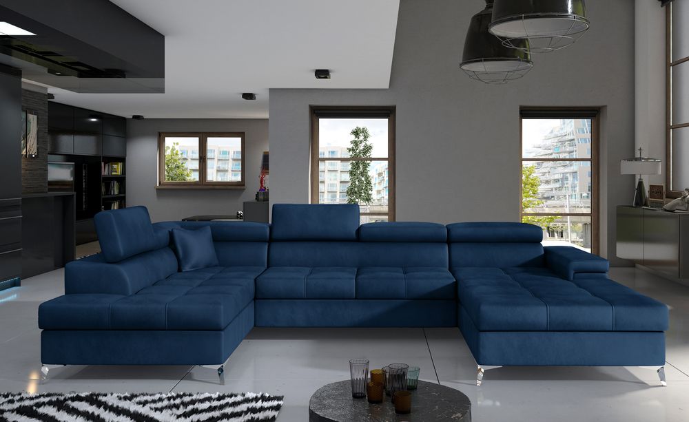 DreamScape U Shaped Sofa Bed with Storage M77