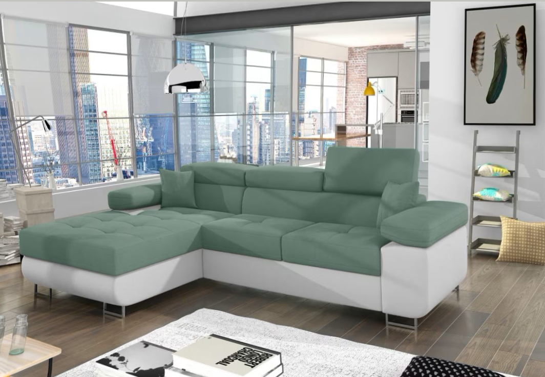 Edinburgh Mini Corner Sofa Bed with Storage S34/S17