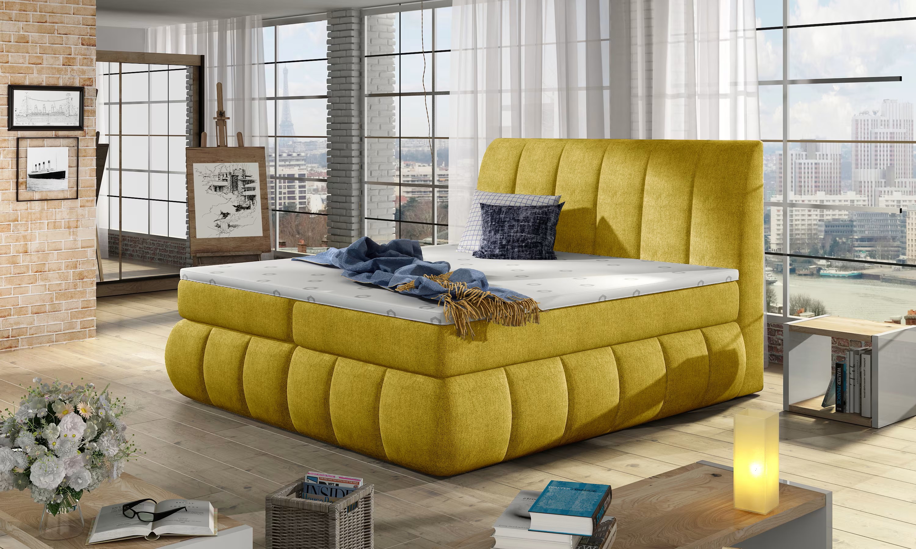 Cheeky Spring Box Bed with Storage O68