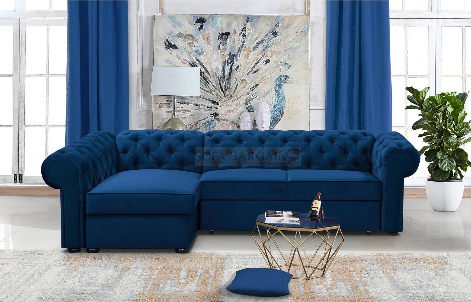 Wimbledon Corner Sofa Bed with Storage K09
