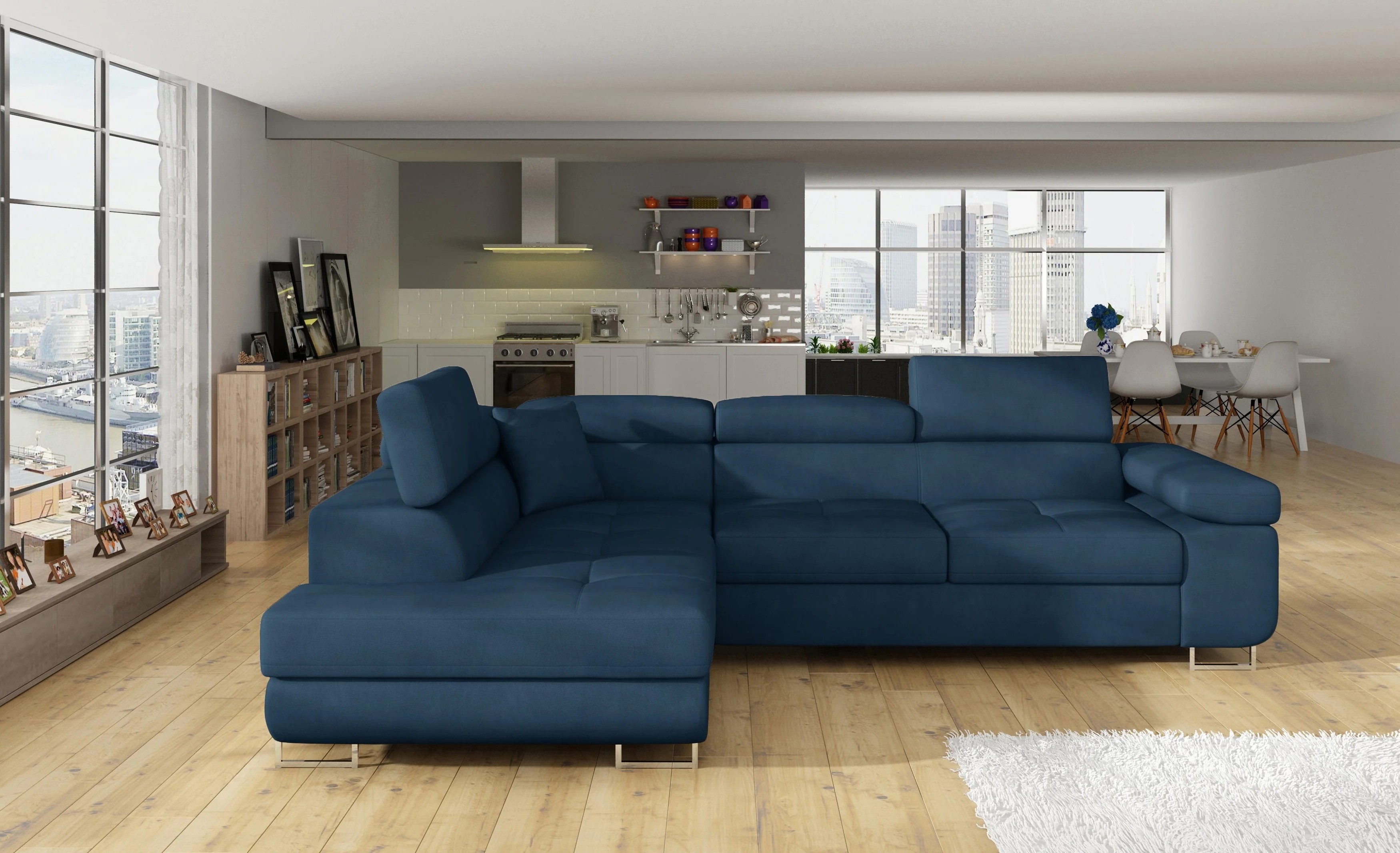 Glasgow Corner Sofa Bed with Storage K09