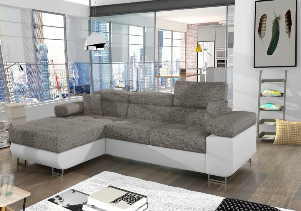 Edinburgh Mini Corner Sofa Bed with Storage B01/S17
