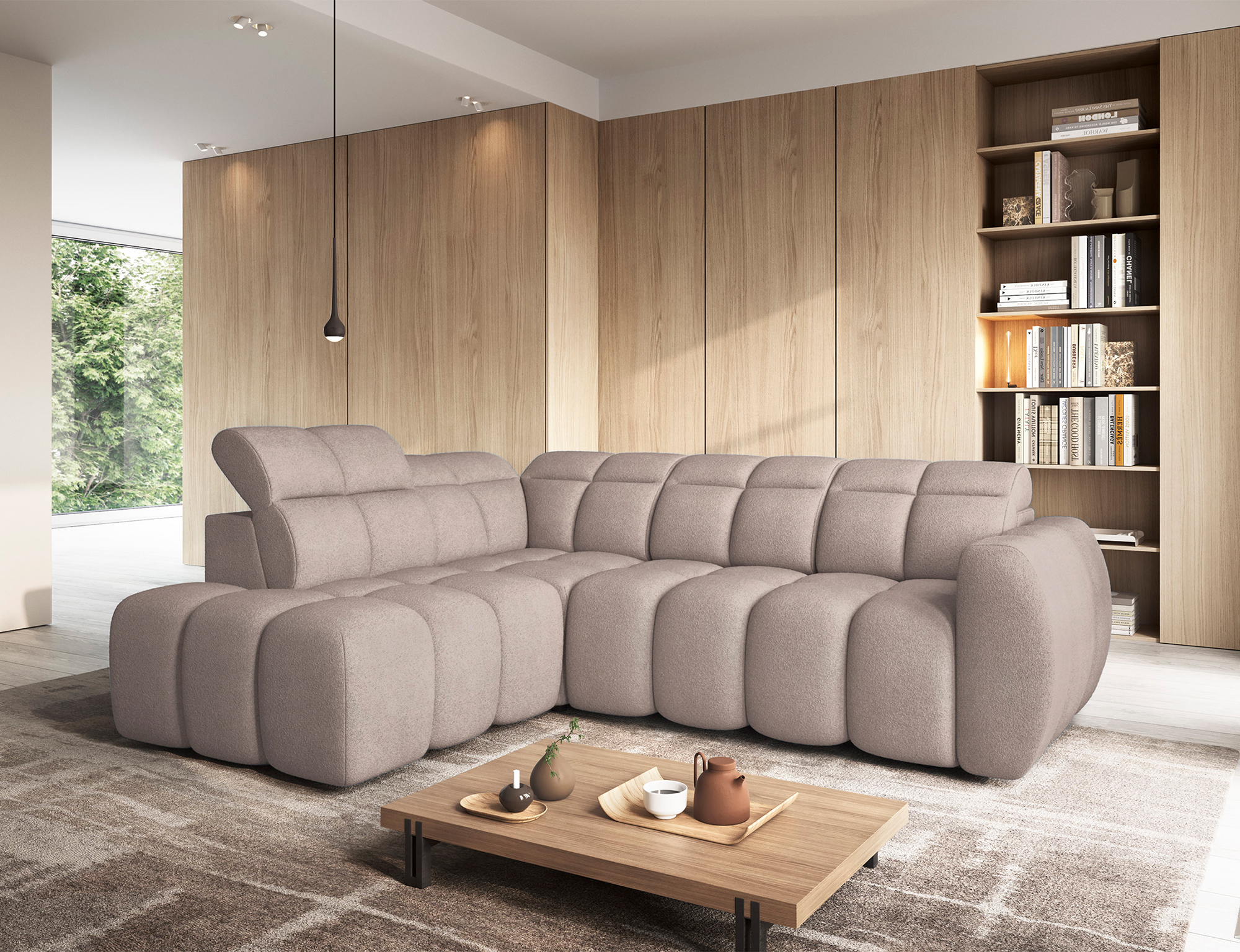 Kiki Electric Corner Sofa Bed with Storage X20