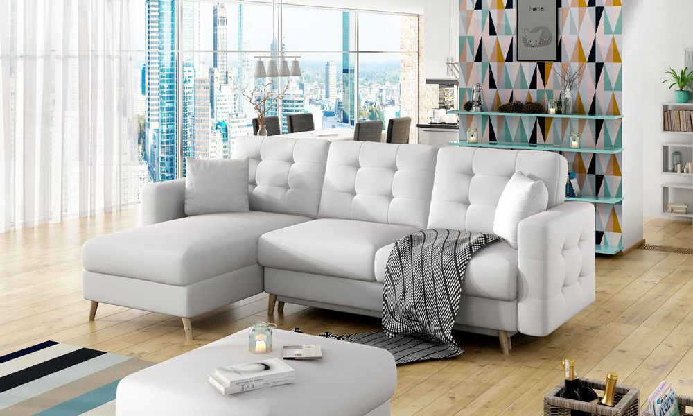 SereneLounge Corner Sleeper With Storage S17