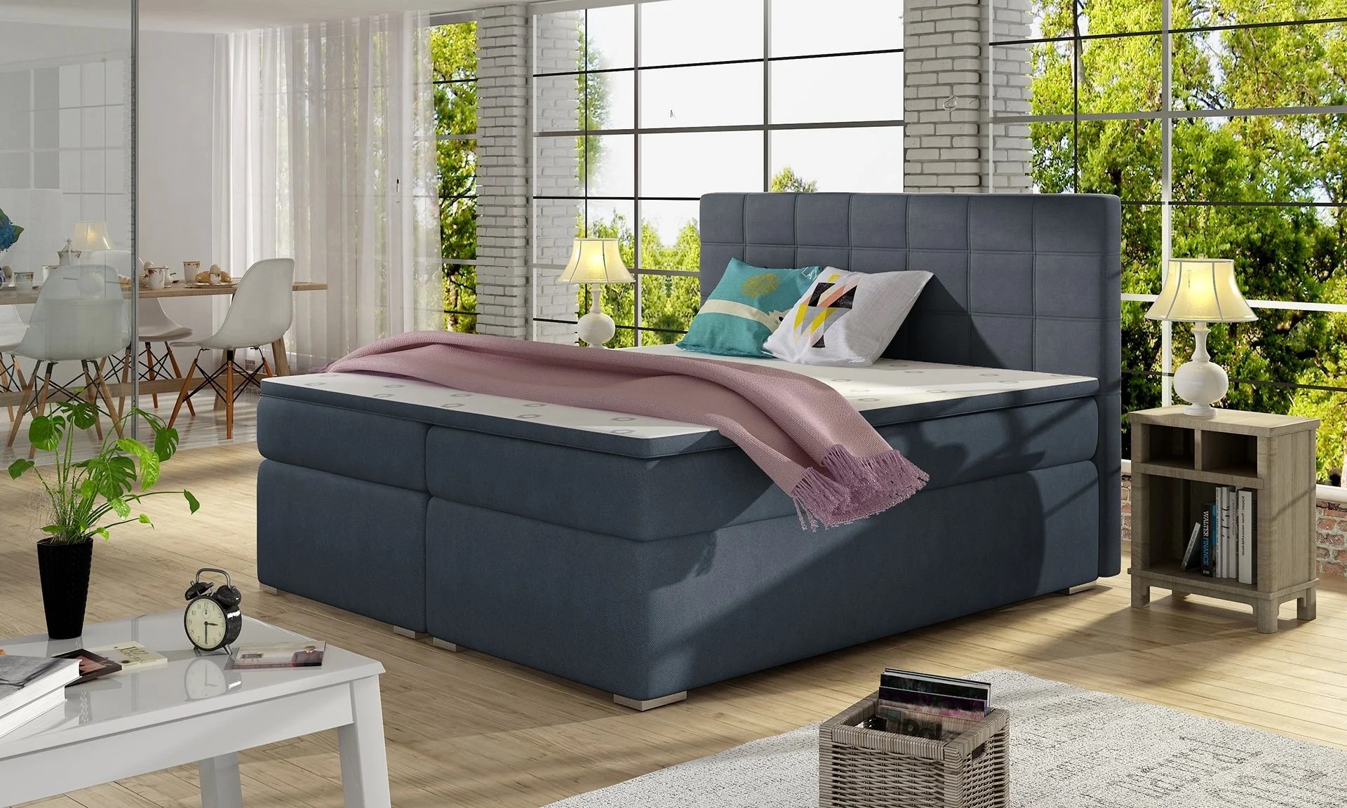 Cornwall Spring Box Bed with Storage SR76
