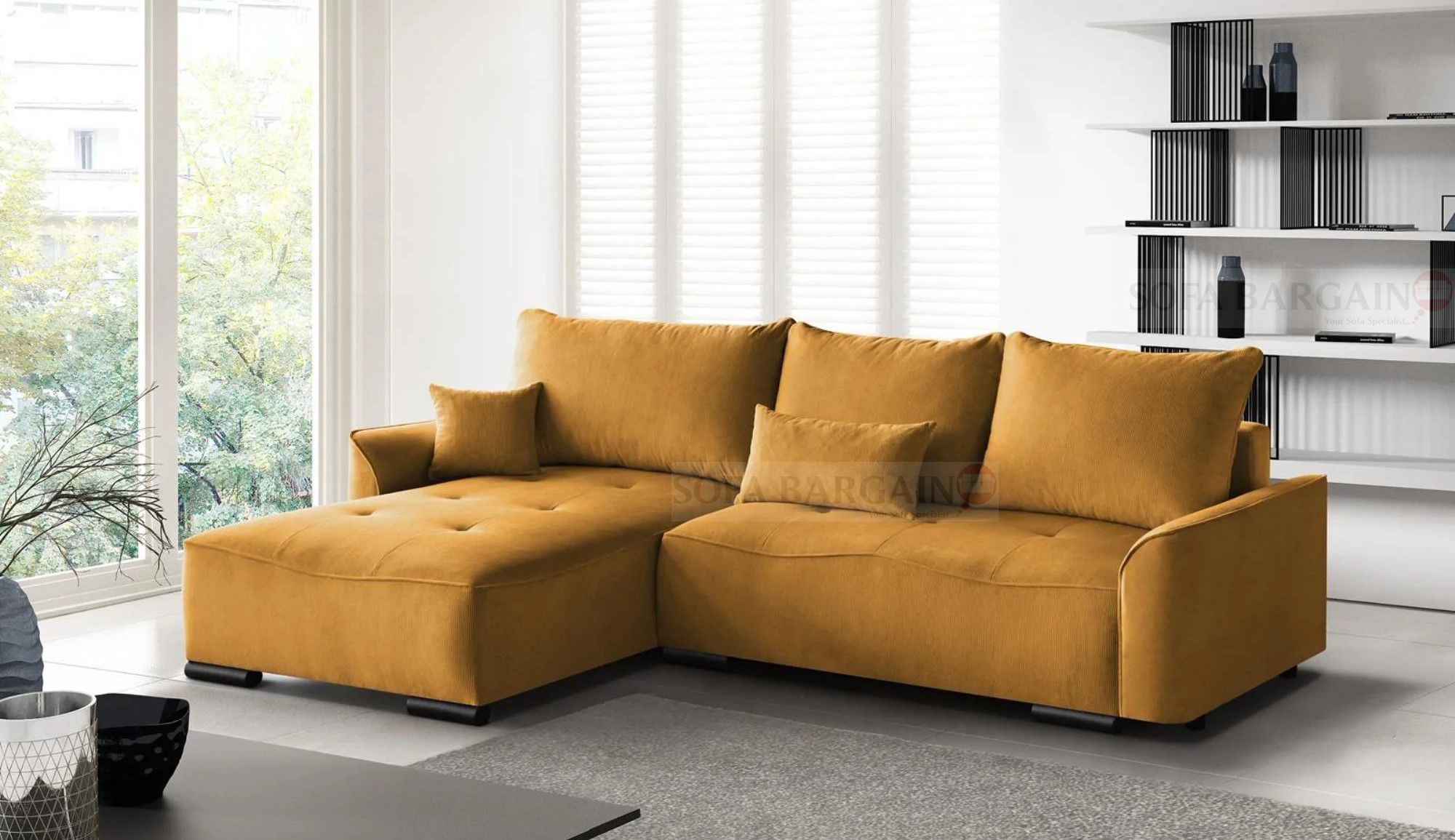Launceston Corner Sofa Bed with Storage FJ66