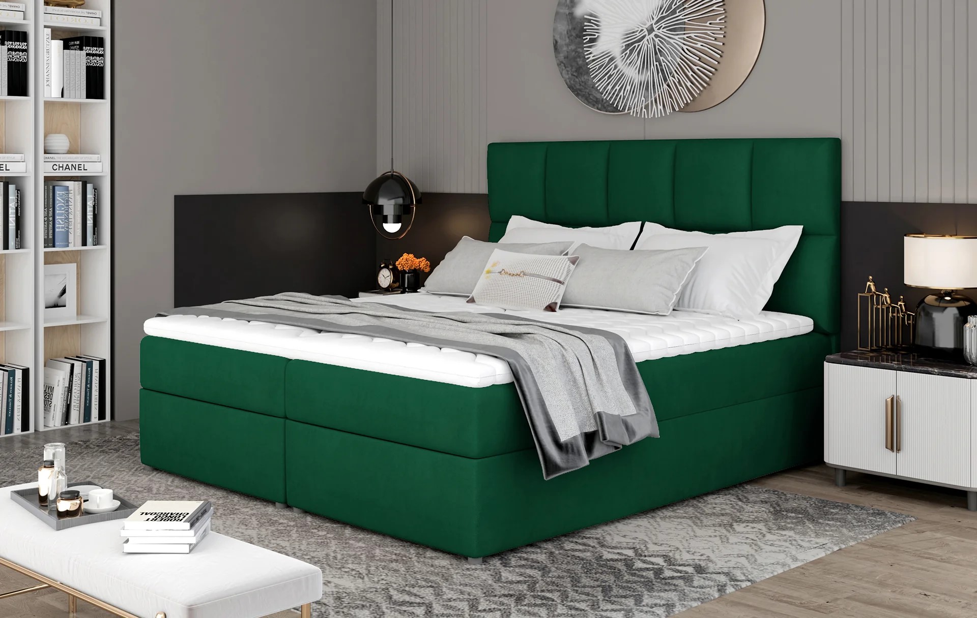 Cambridge Spring Box Bed with Storage K19