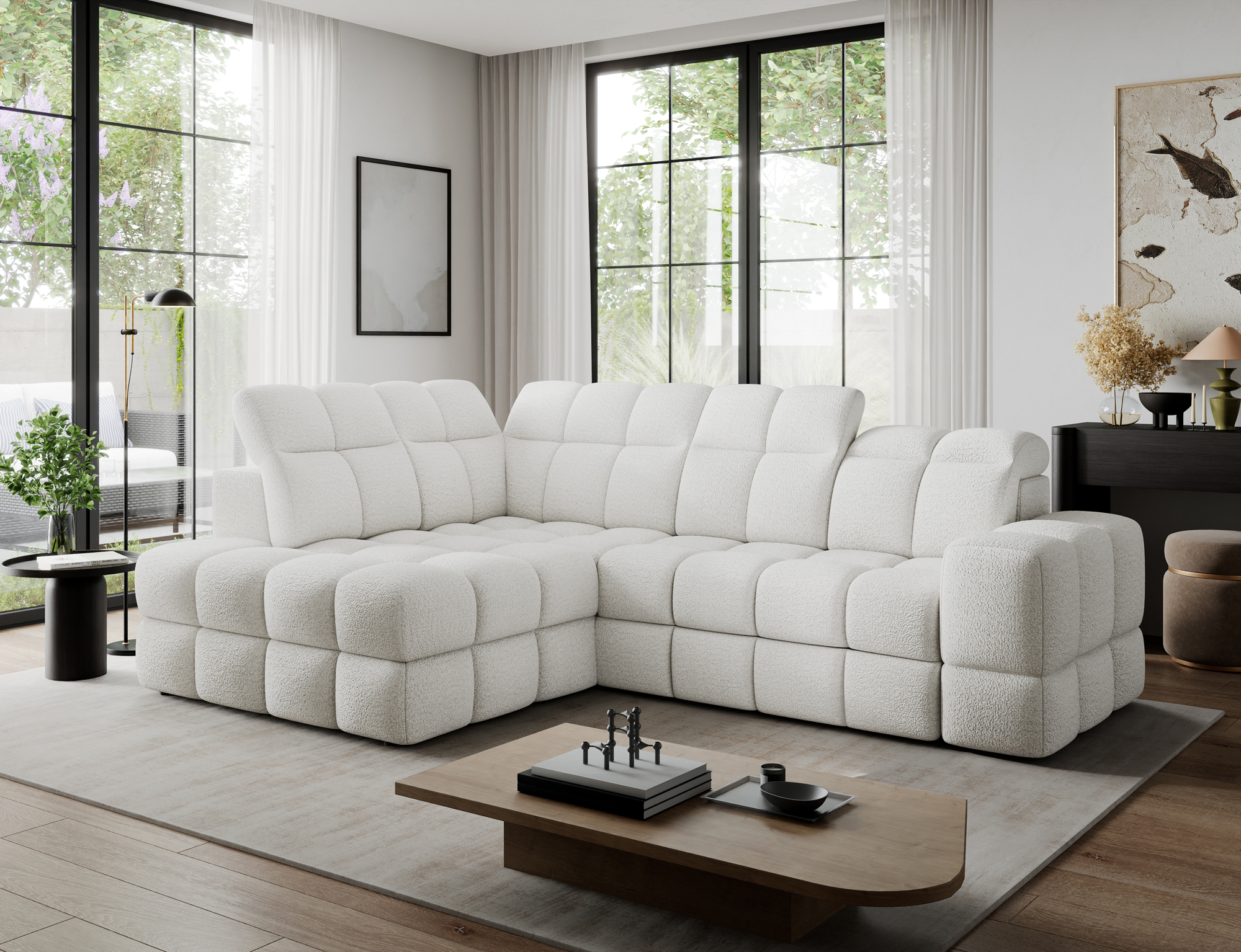 Bordon Corner Sofa Bed with Storage RY01