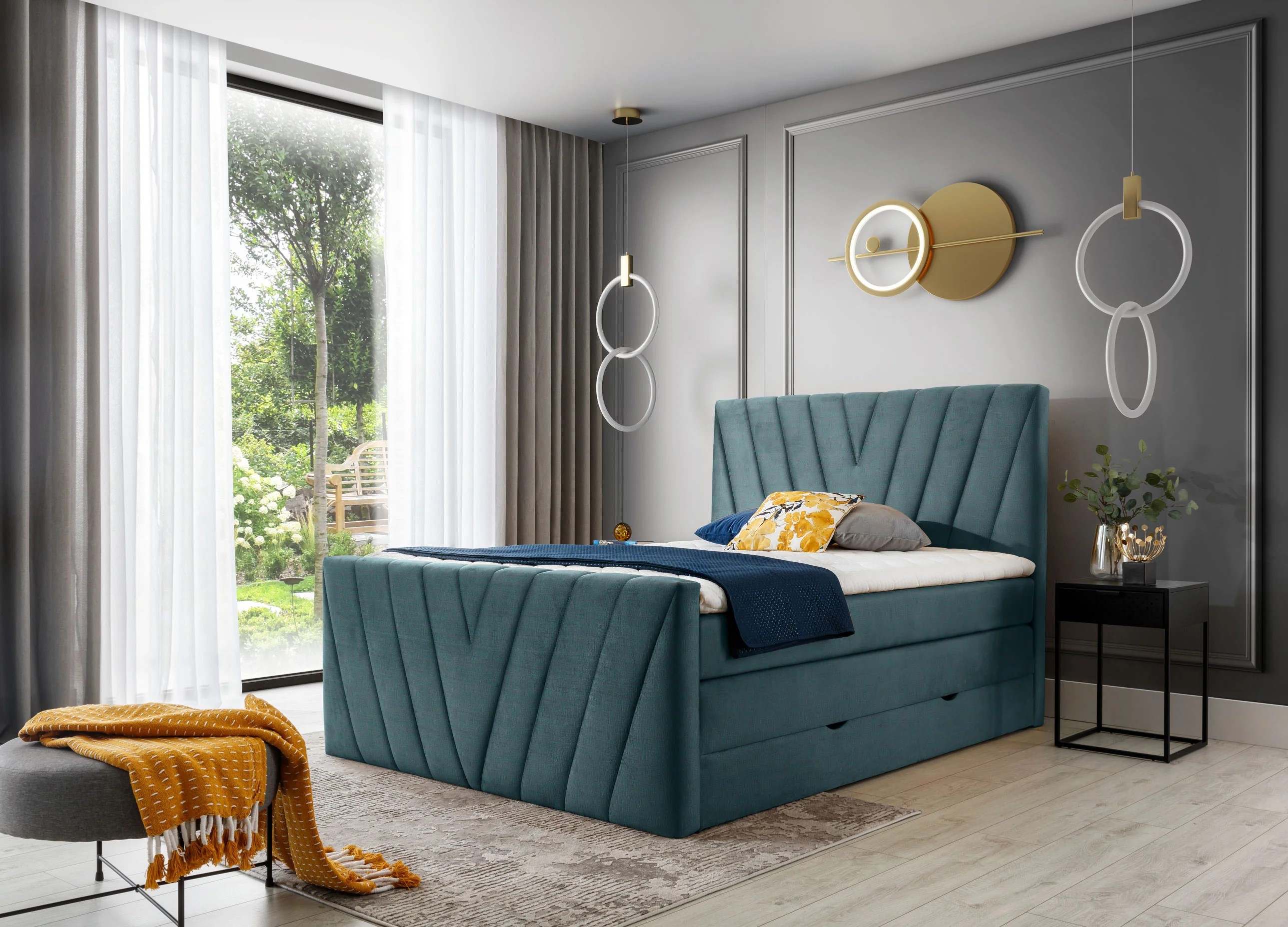 Somerset ViscoLuxe Bed with Storage M76