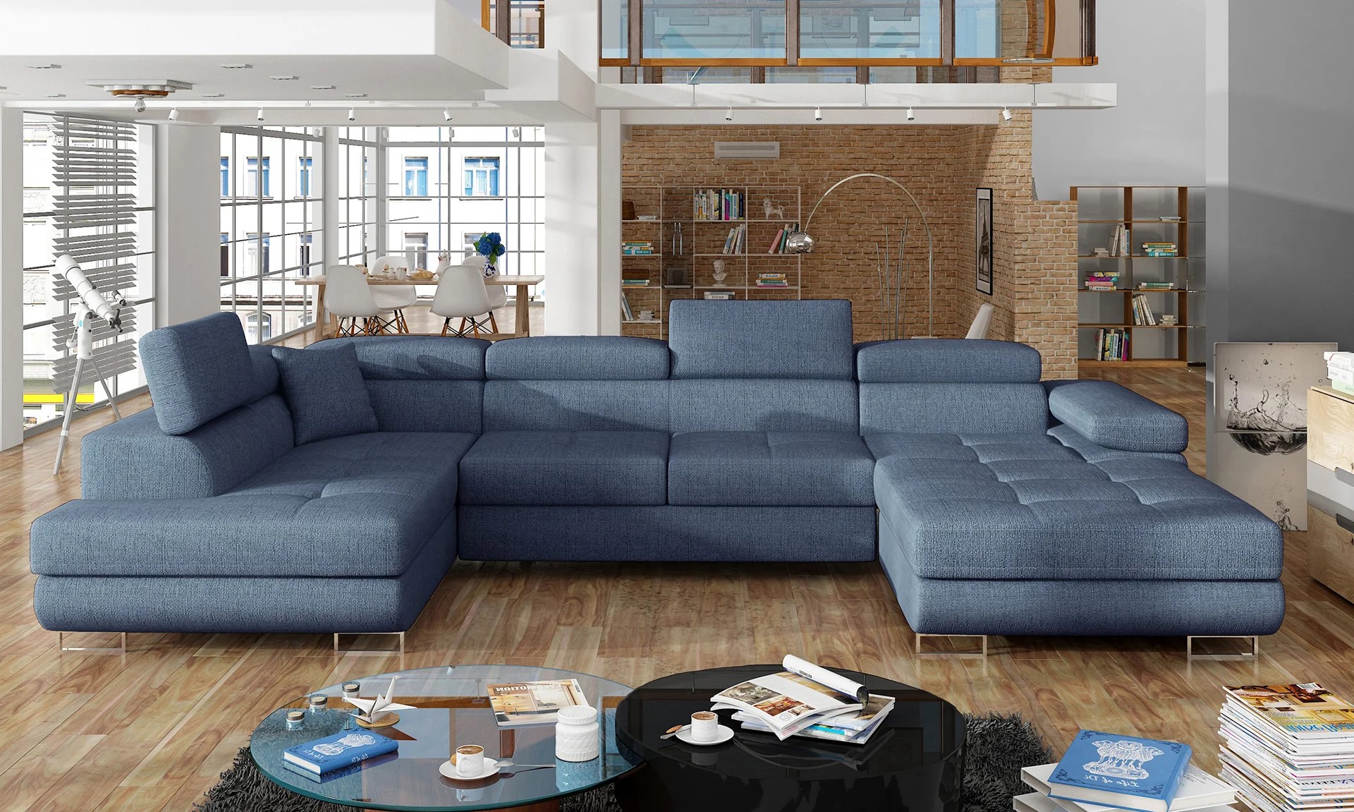 Bristol U Shaped Sofa Bed with Storage Sd77