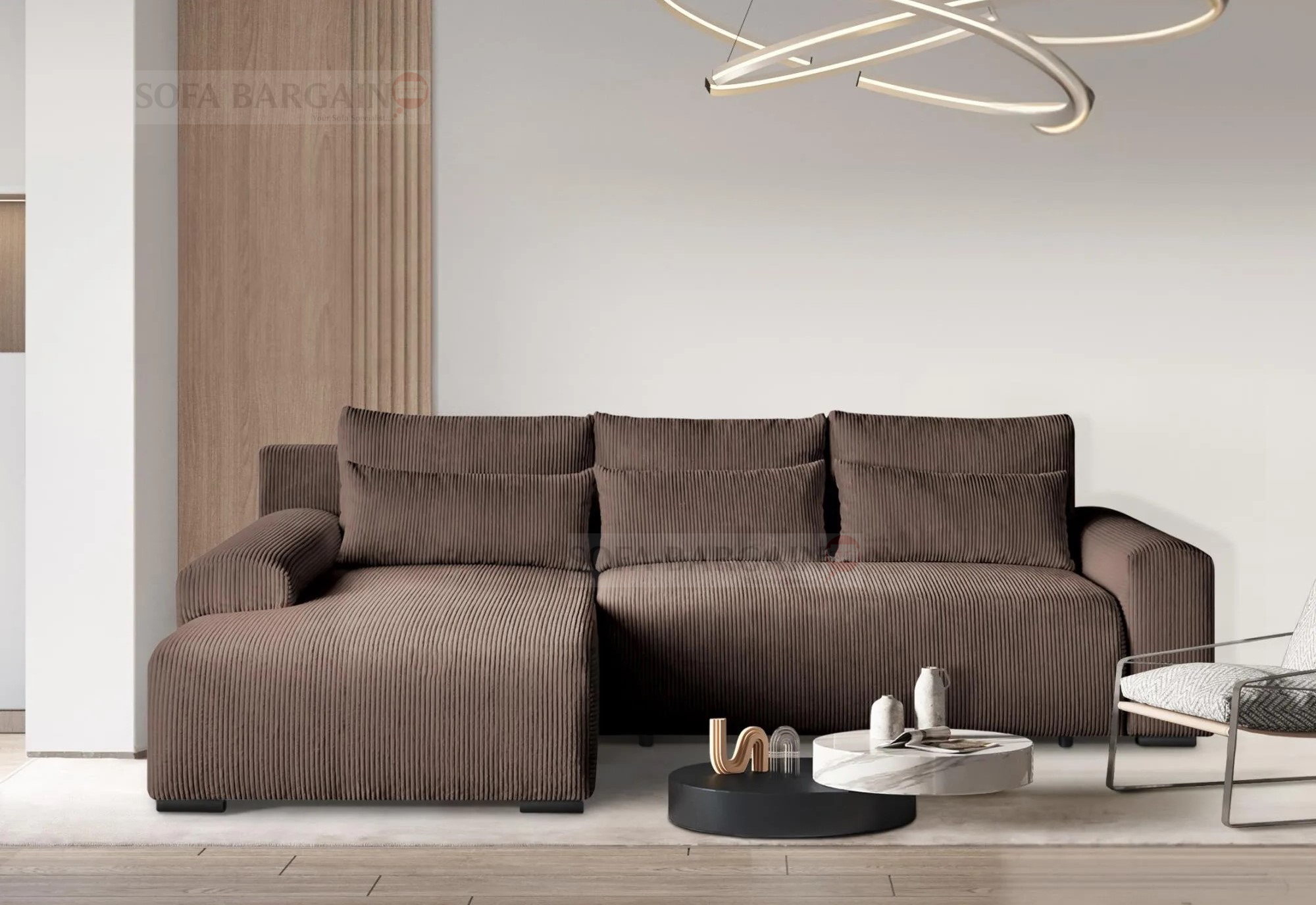 Bedford Corner Sofa Bed with Storage PS06