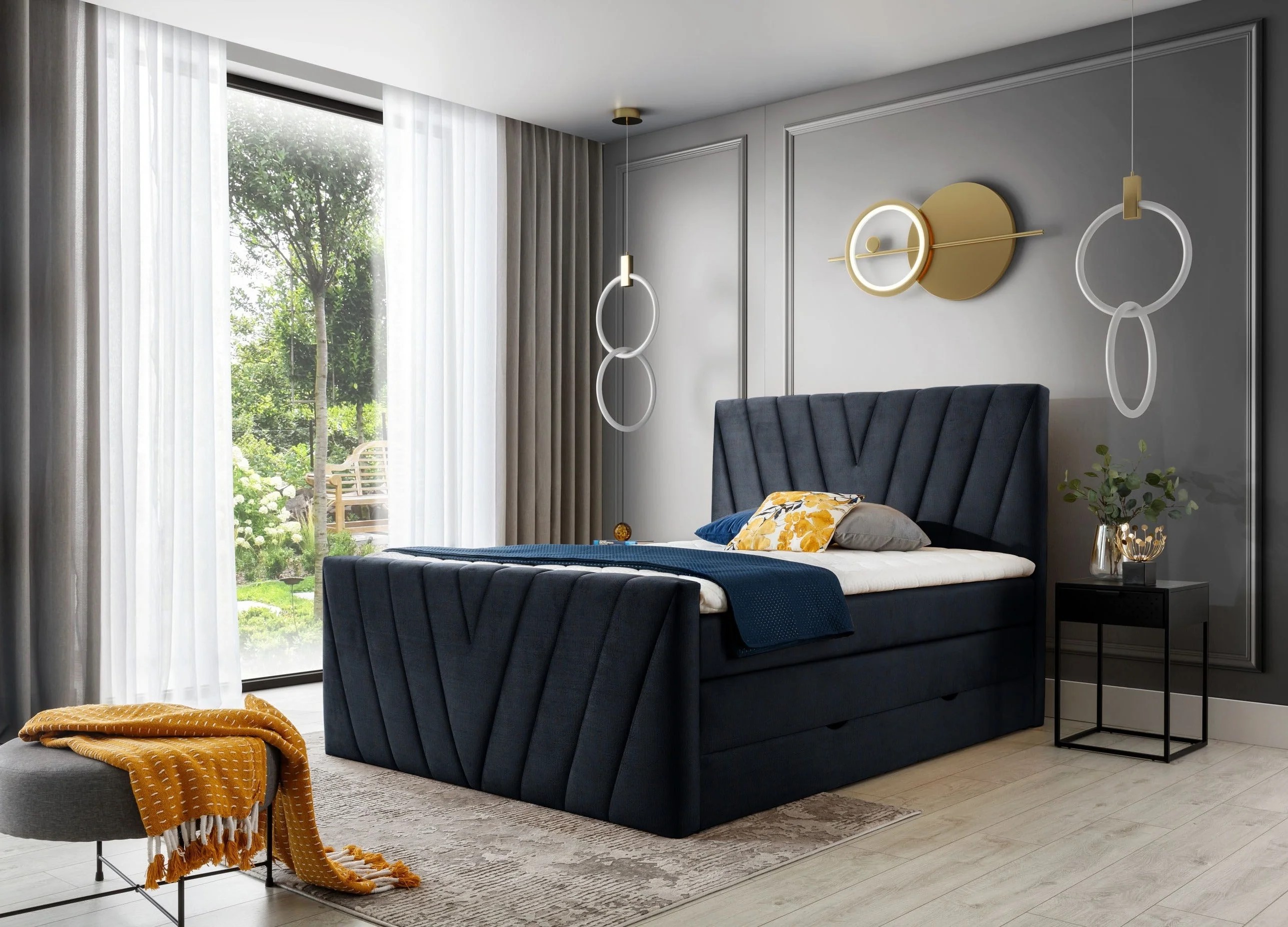 Somerset ViscoLuxe Bed with Storage M79