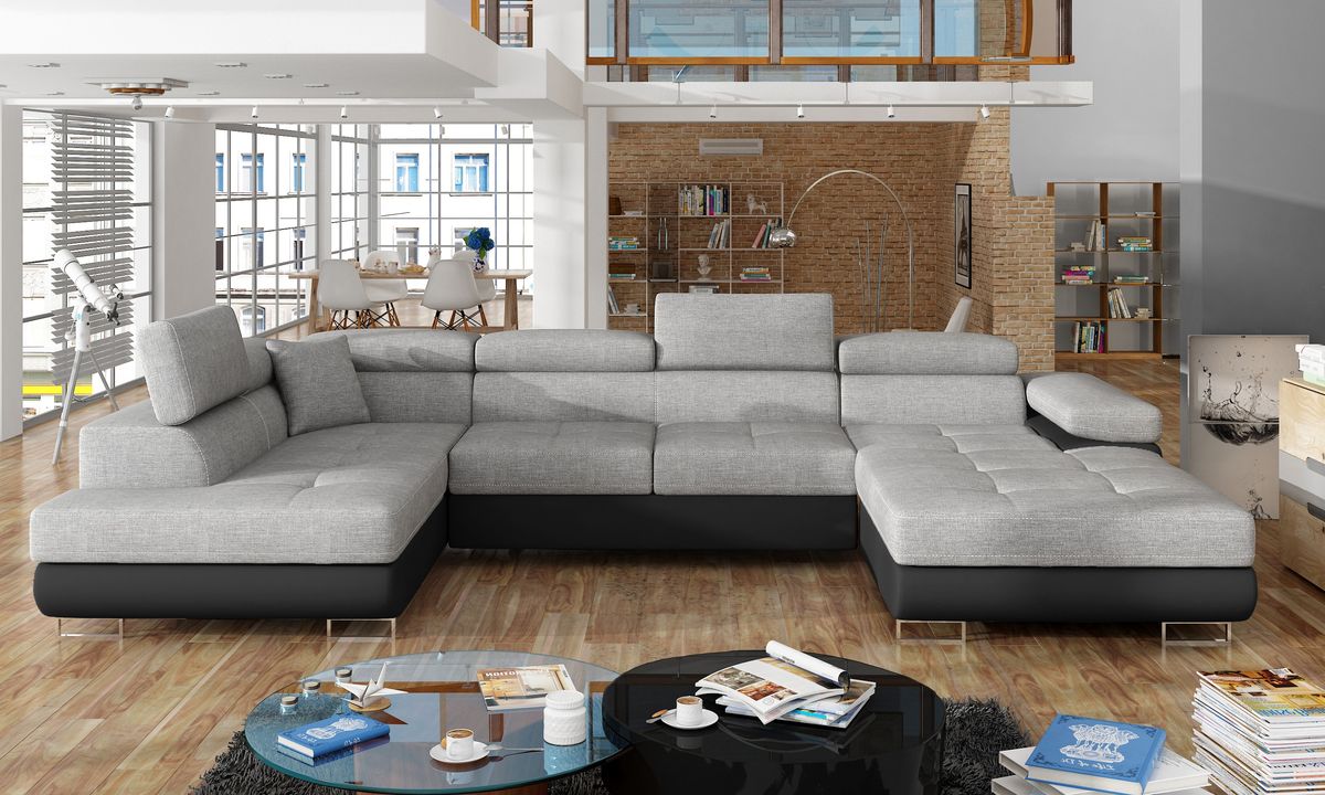 Bristol U Shaped Sofa Bed with Storage S21/S11