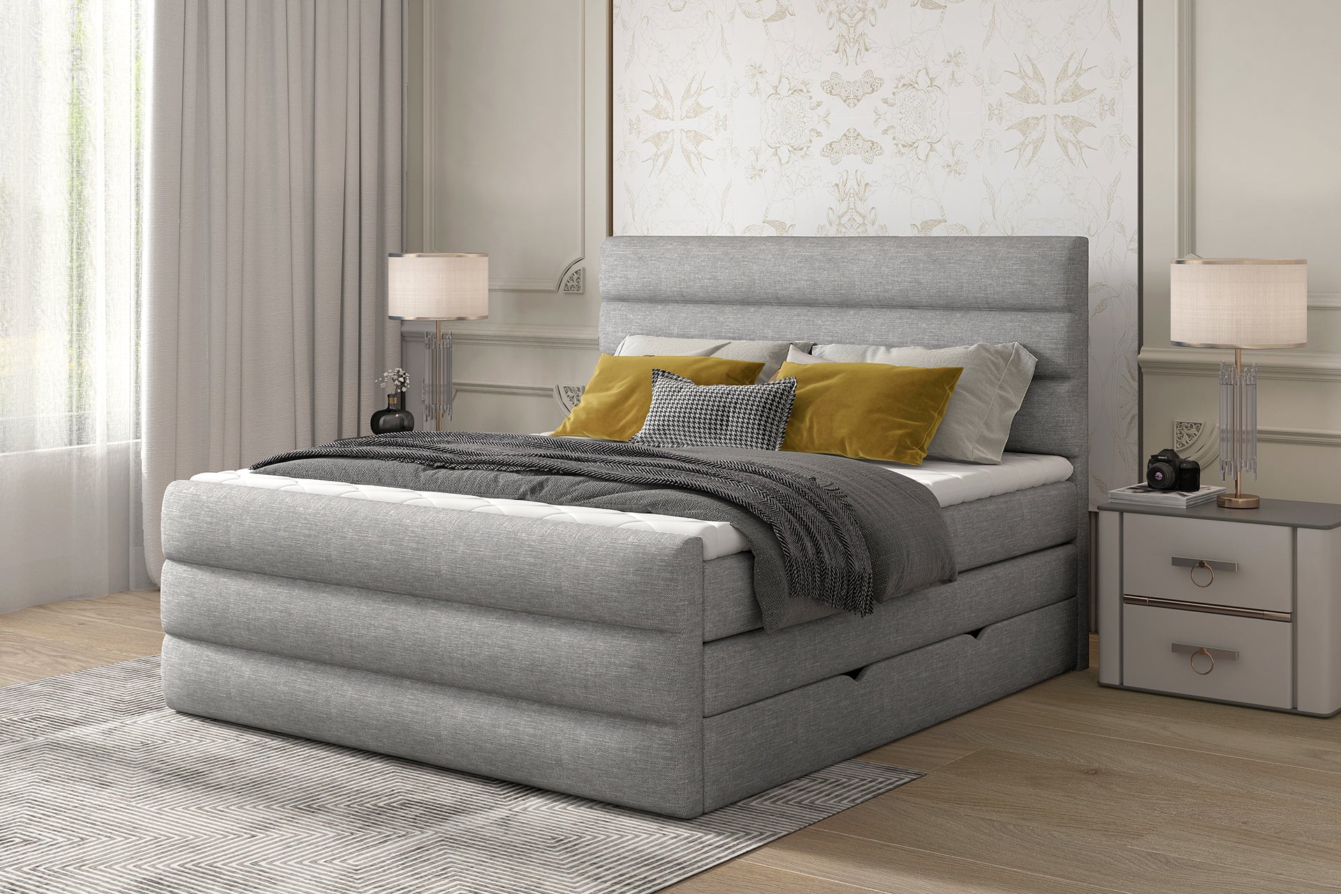Ethan ViscoLuxe Bed with Storage S21