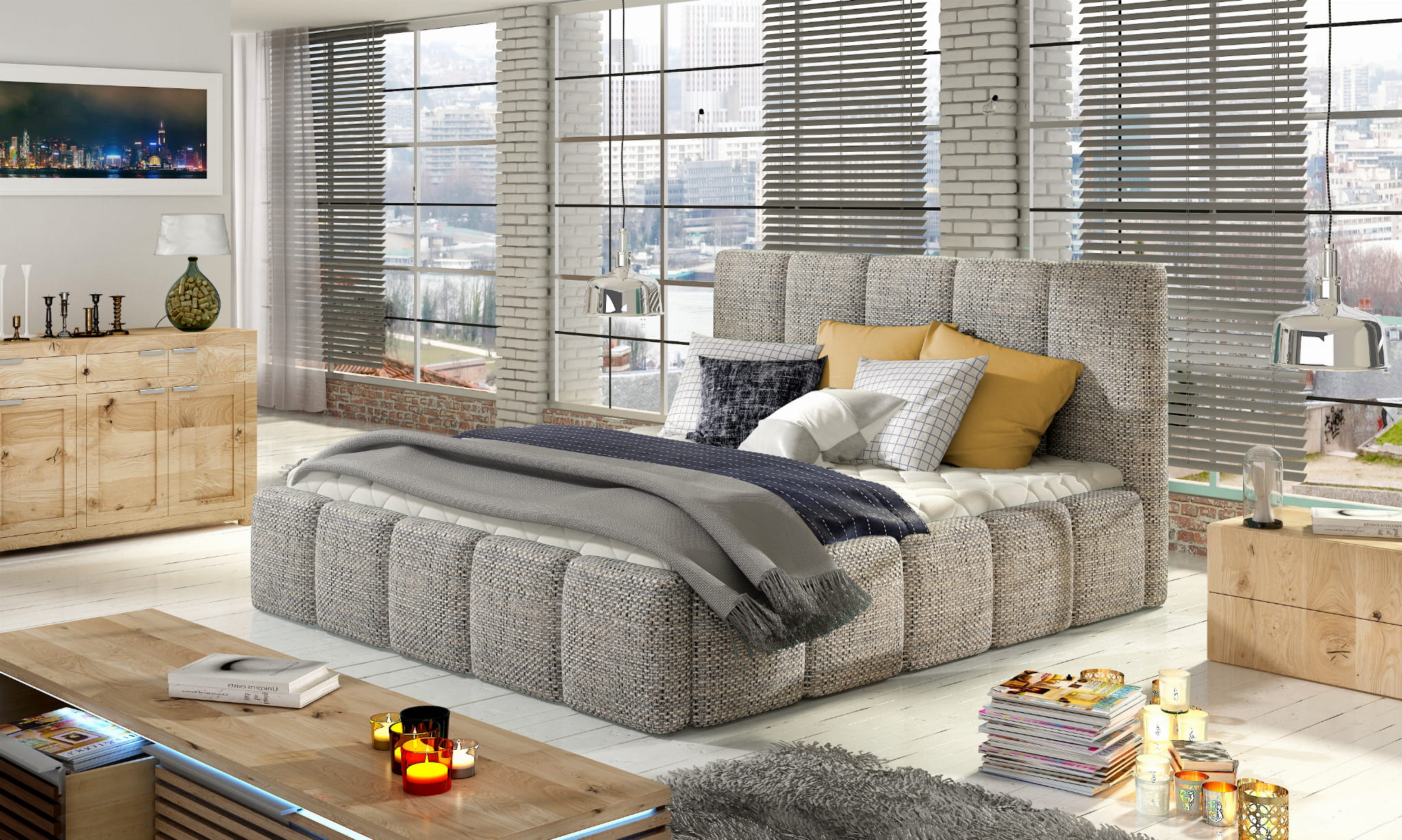 Edgware Upholstered Bed B01