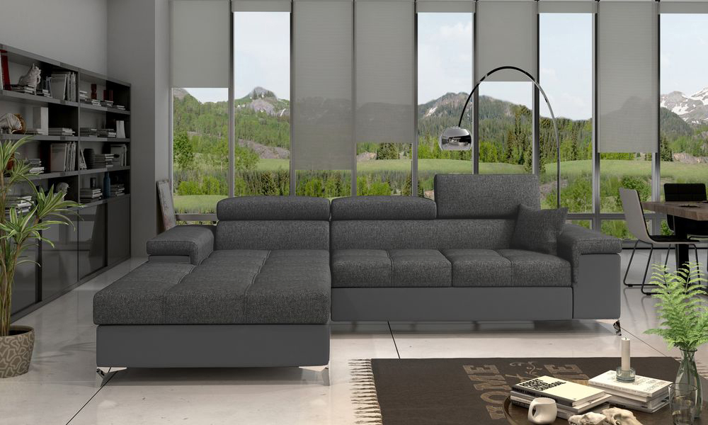CozyCloud Corner Sofa Bed with Storage i96/S29