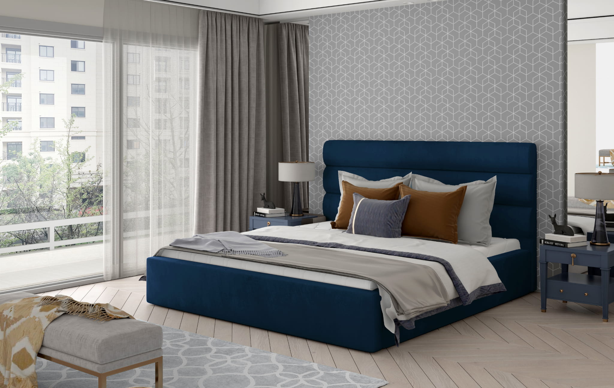 Callington Upholstered Bed M77