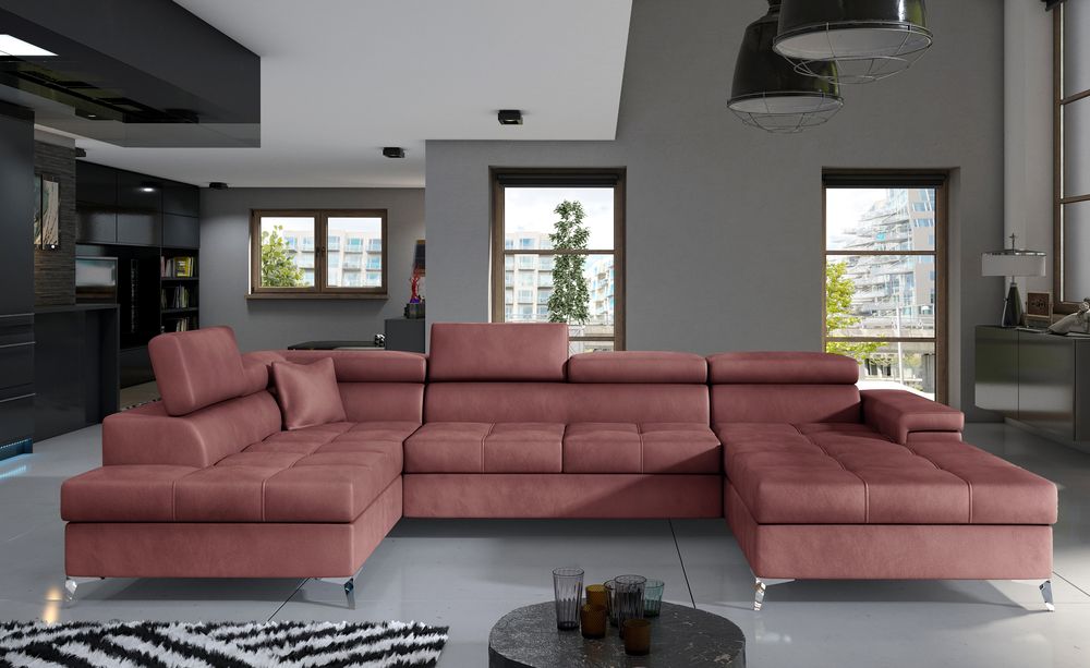 DreamScape U Shaped Sofa Bed with Storage Mv63