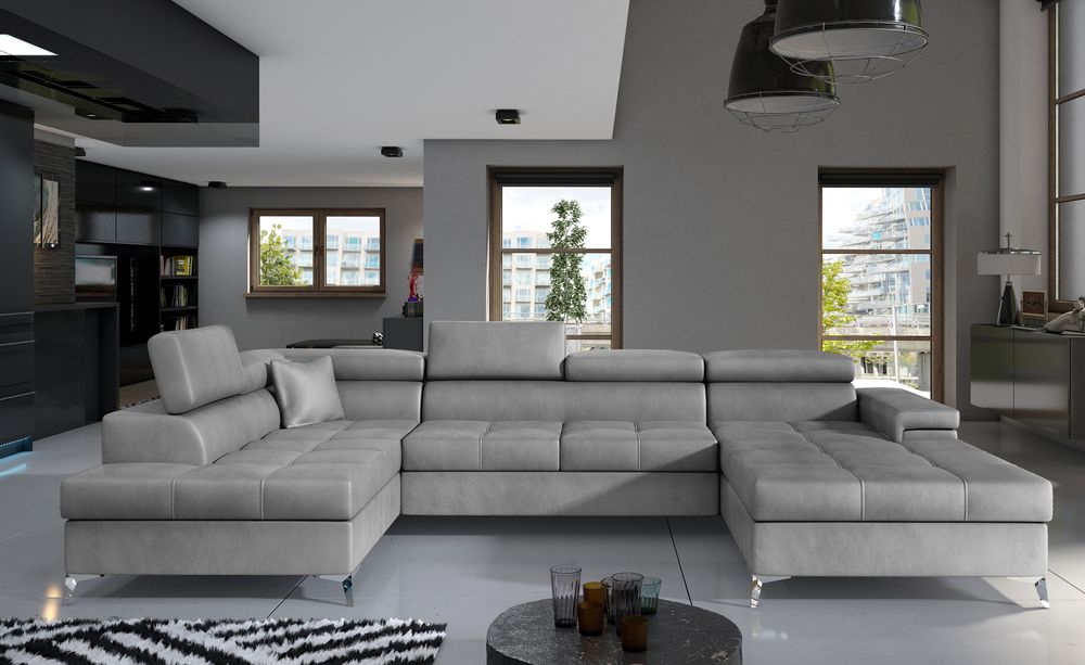 DreamScape U Shaped Sofa Bed with Storage M84