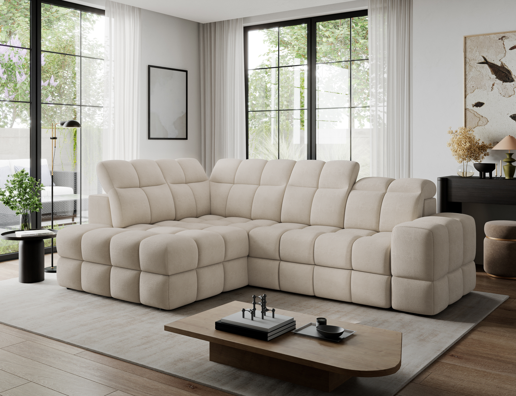 Bordon Corner Sofa Bed with Storage CL18