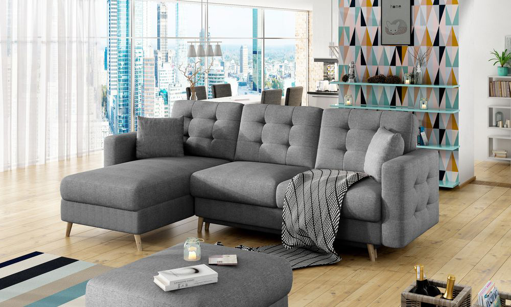 SereneLounge Corner Sleeper With Storage S05