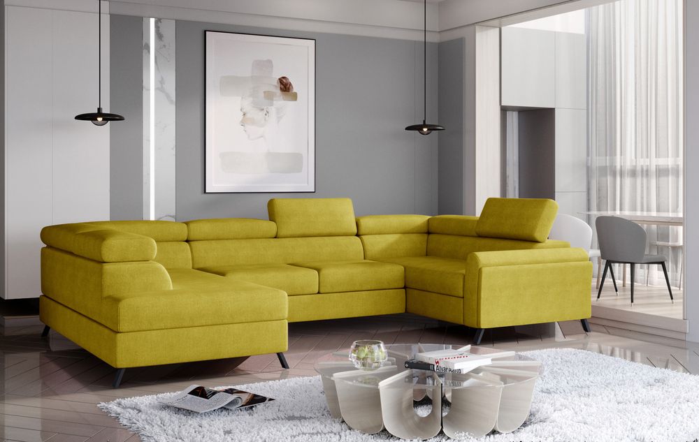 SleepBliss U Shaped Convertible Couch with Storage K11