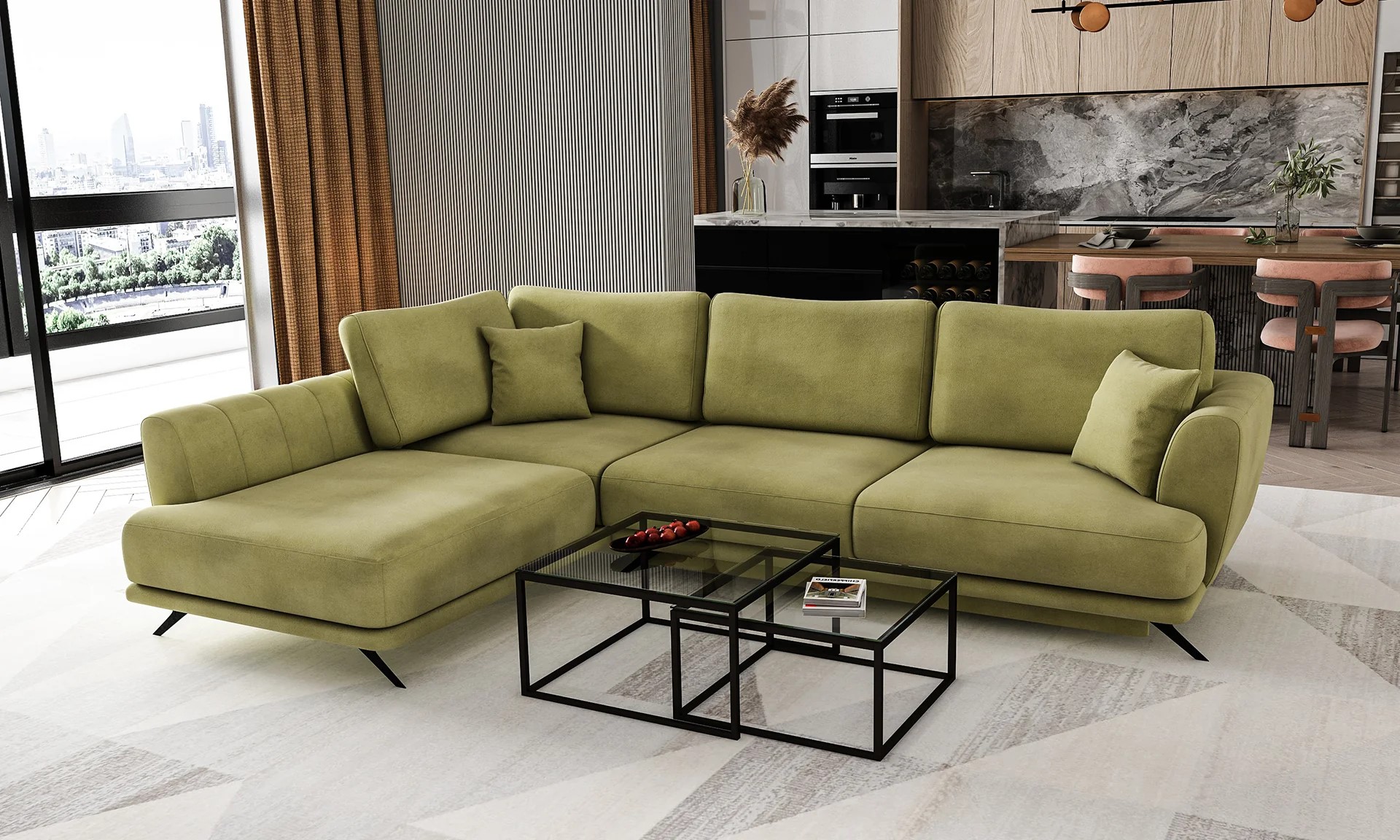 Camden Corner Sofa Bed with Storage L33