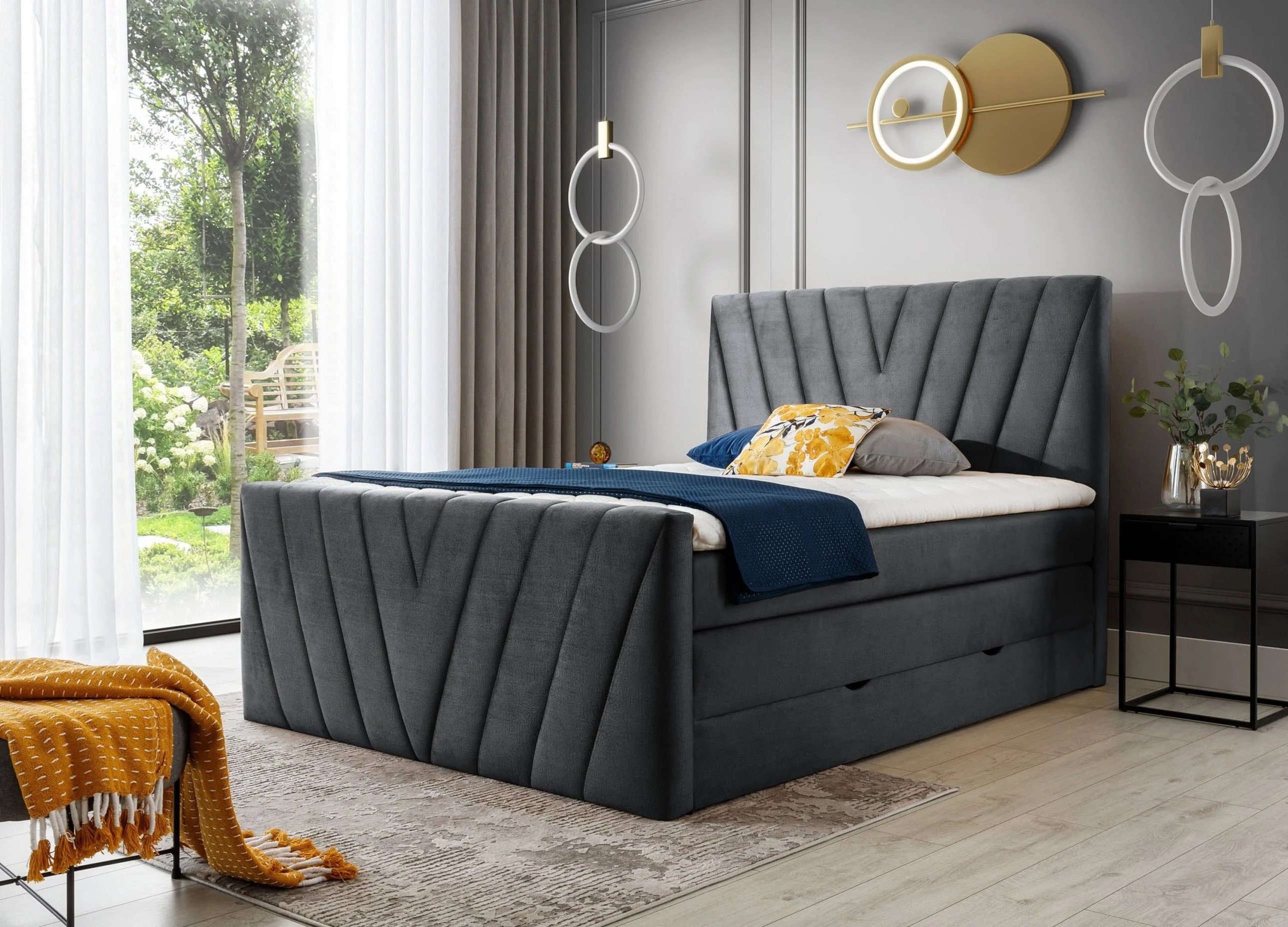 Somerset ViscoLuxe Bed with Storage N06