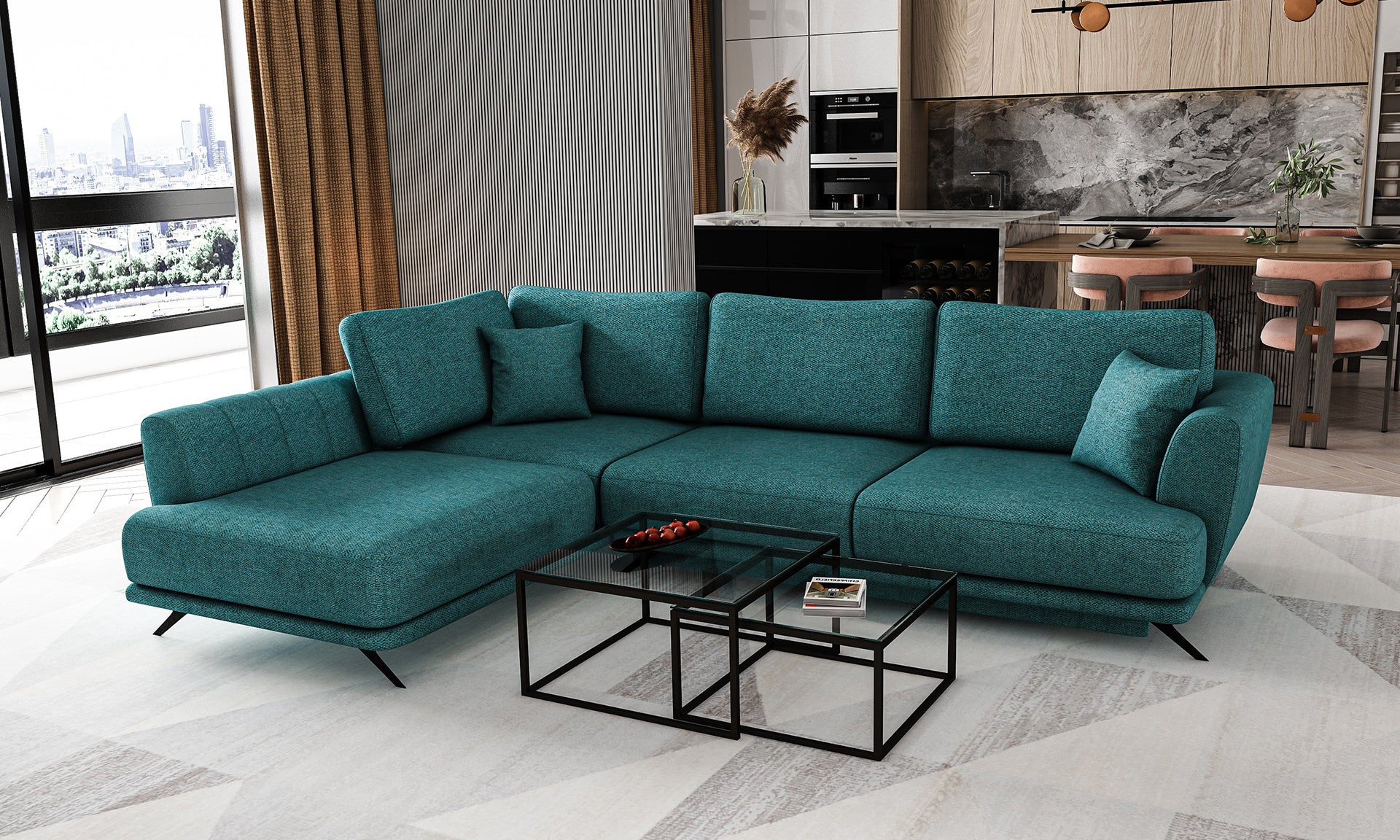 Camden Corner Sofa Bed with Storage B38