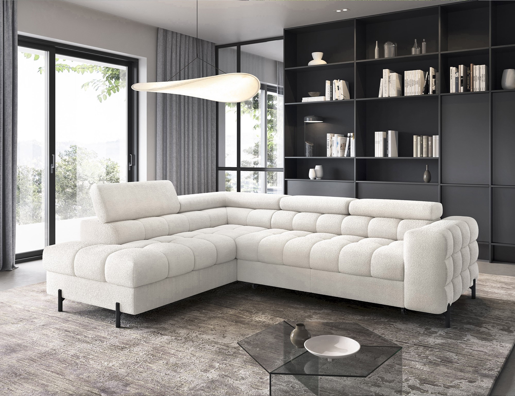 Ethan Corner Sofa Bed with Storage RY01