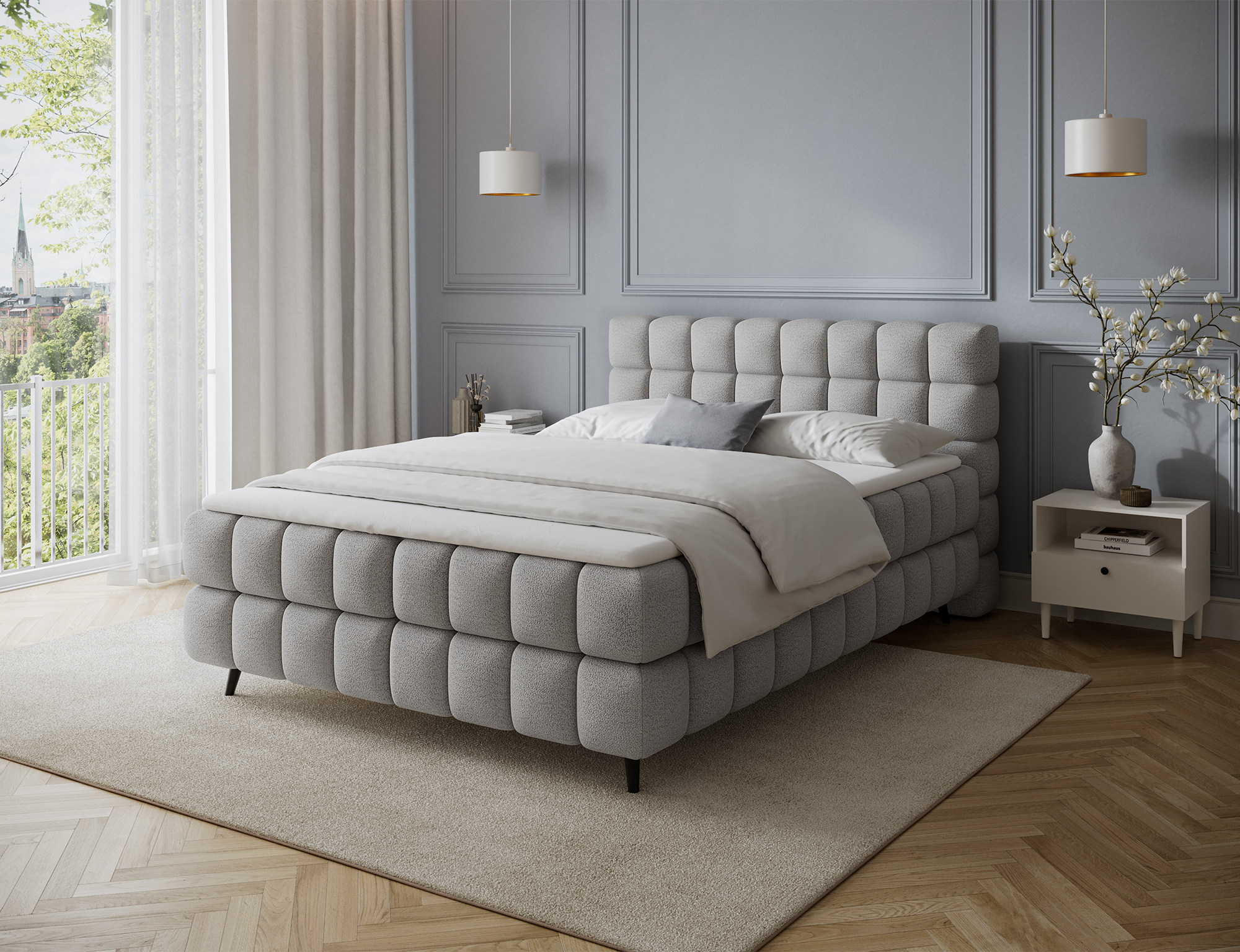Top Spring Box Bed with Storage RY04