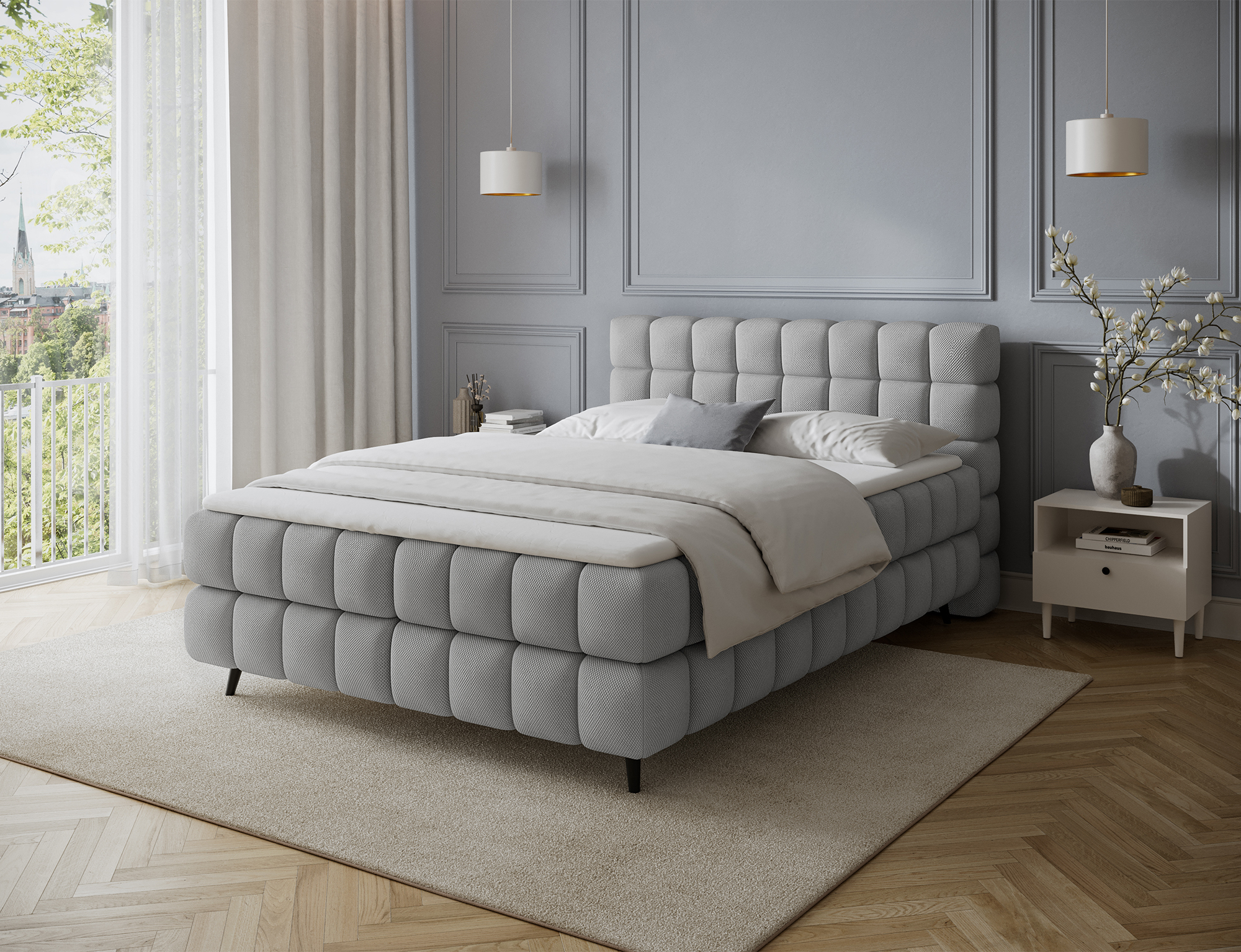 Top Spring Box Bed with Storage CL04