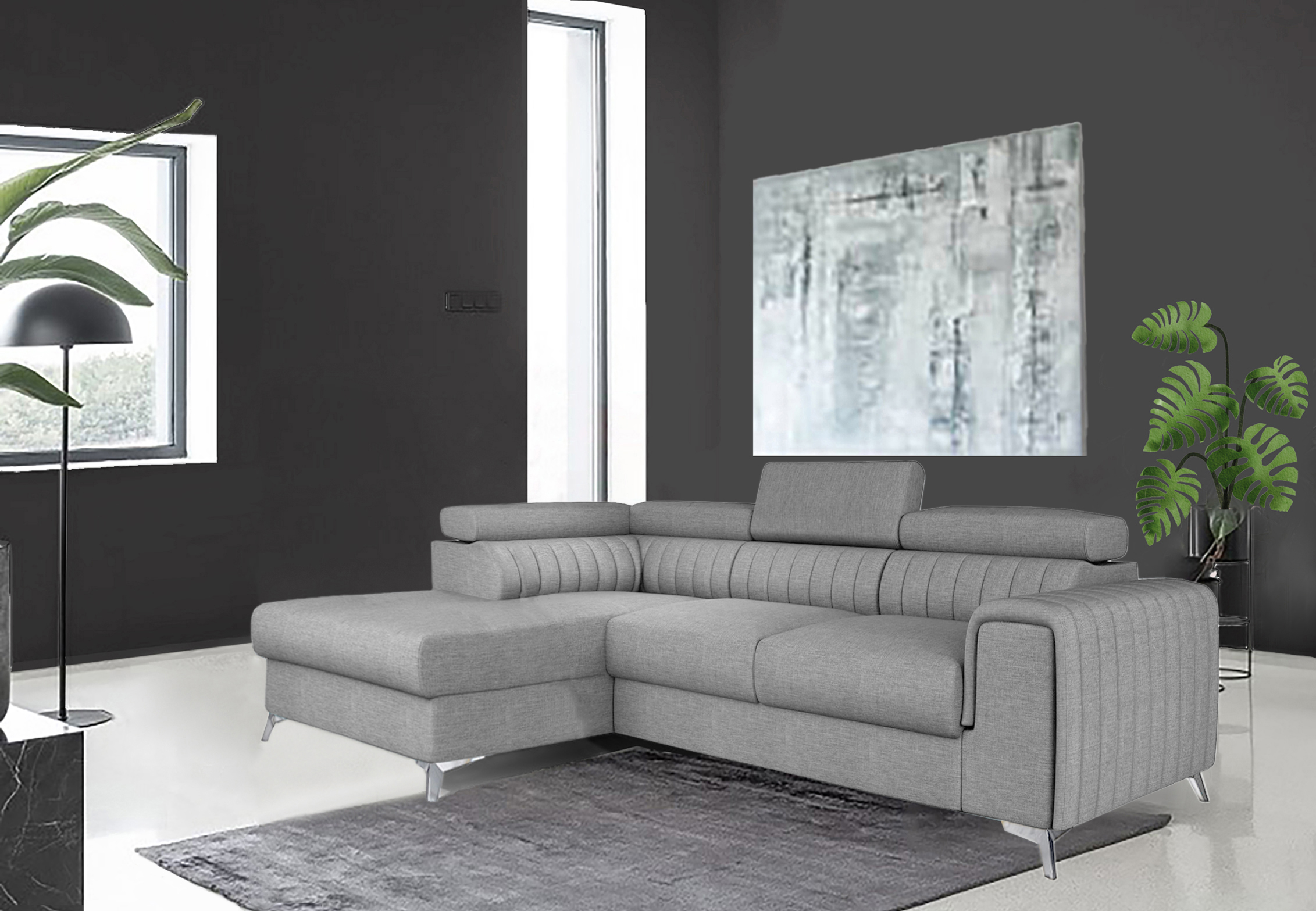 Leicester Mini Corner Sofa bed with Storage G81