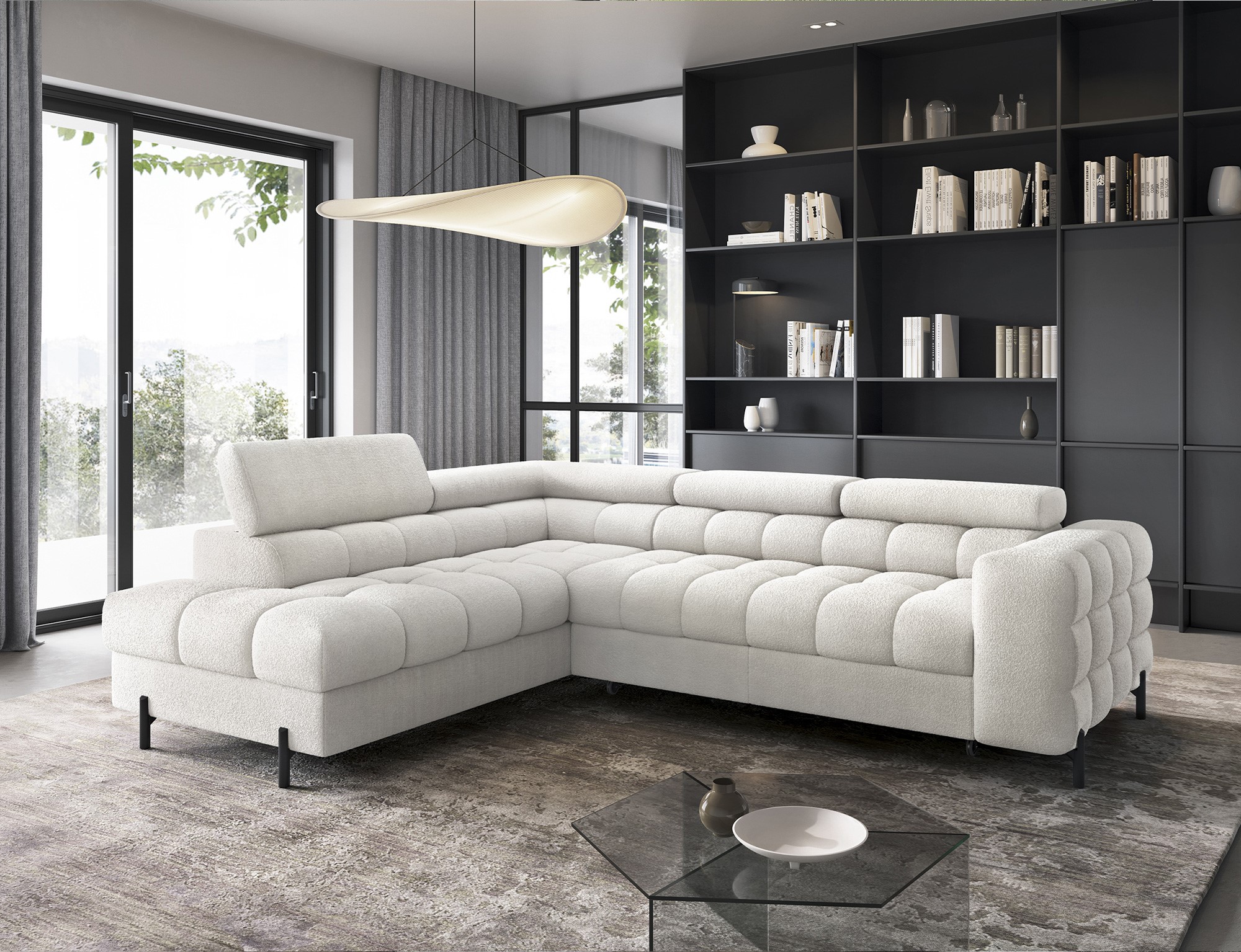 Ethan Corner Sofa Bed with Storage AM01