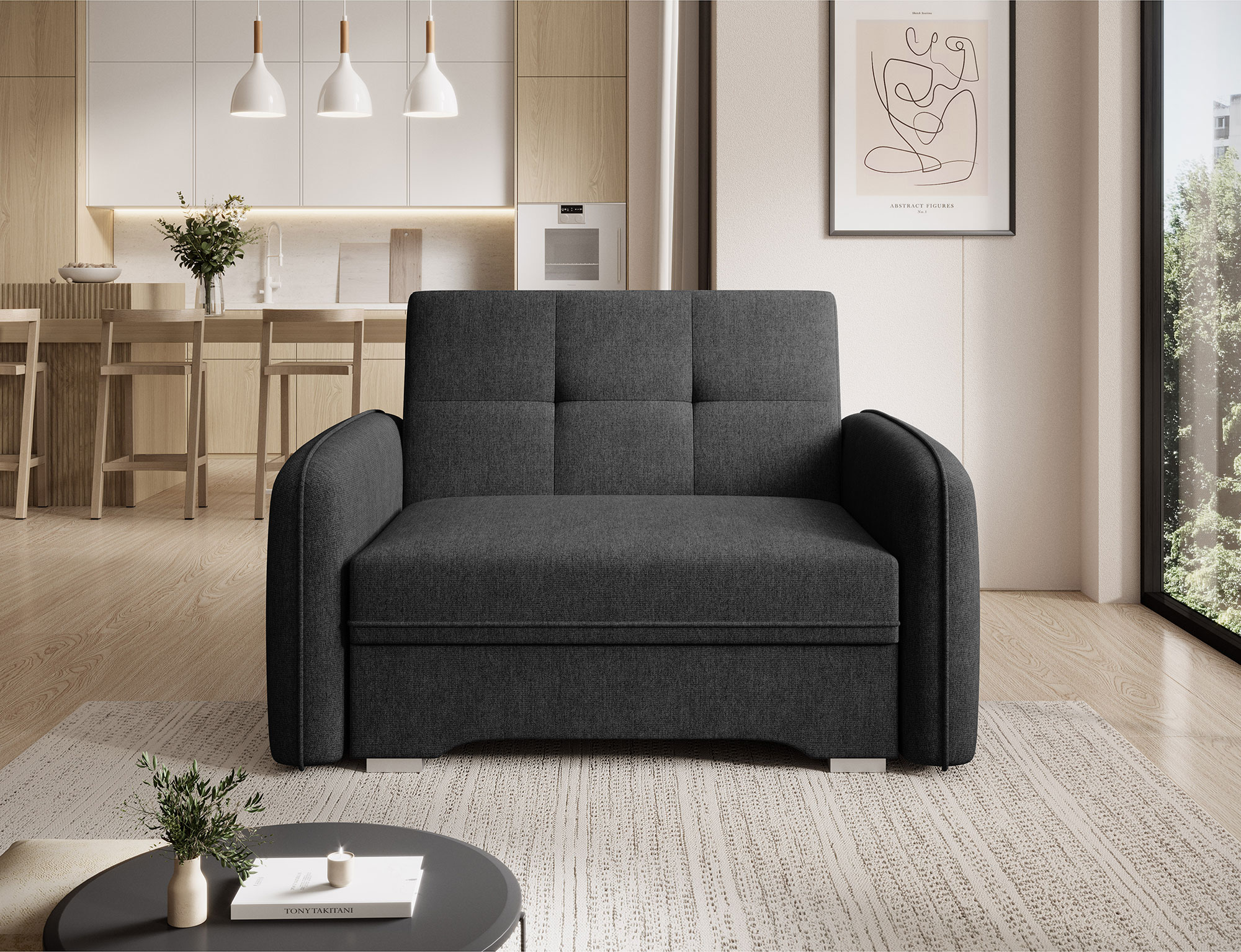 Cheshire Convertible 1 Seater Sofa with Storage PC10