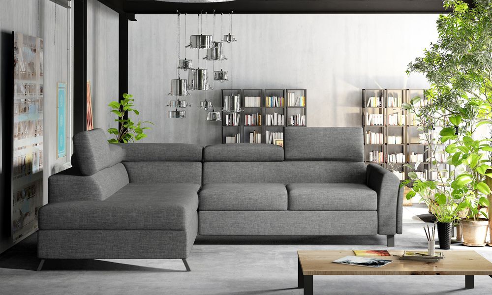BlissfulComfort Corner Sleeper with Storage S05