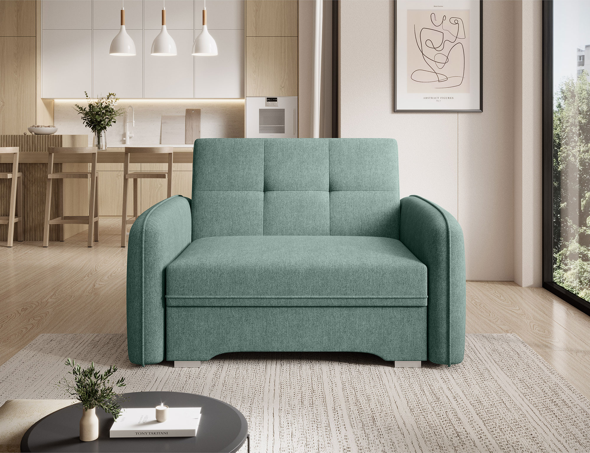 Cheshire Convertible 1 Seater Sofa with Storage PC100