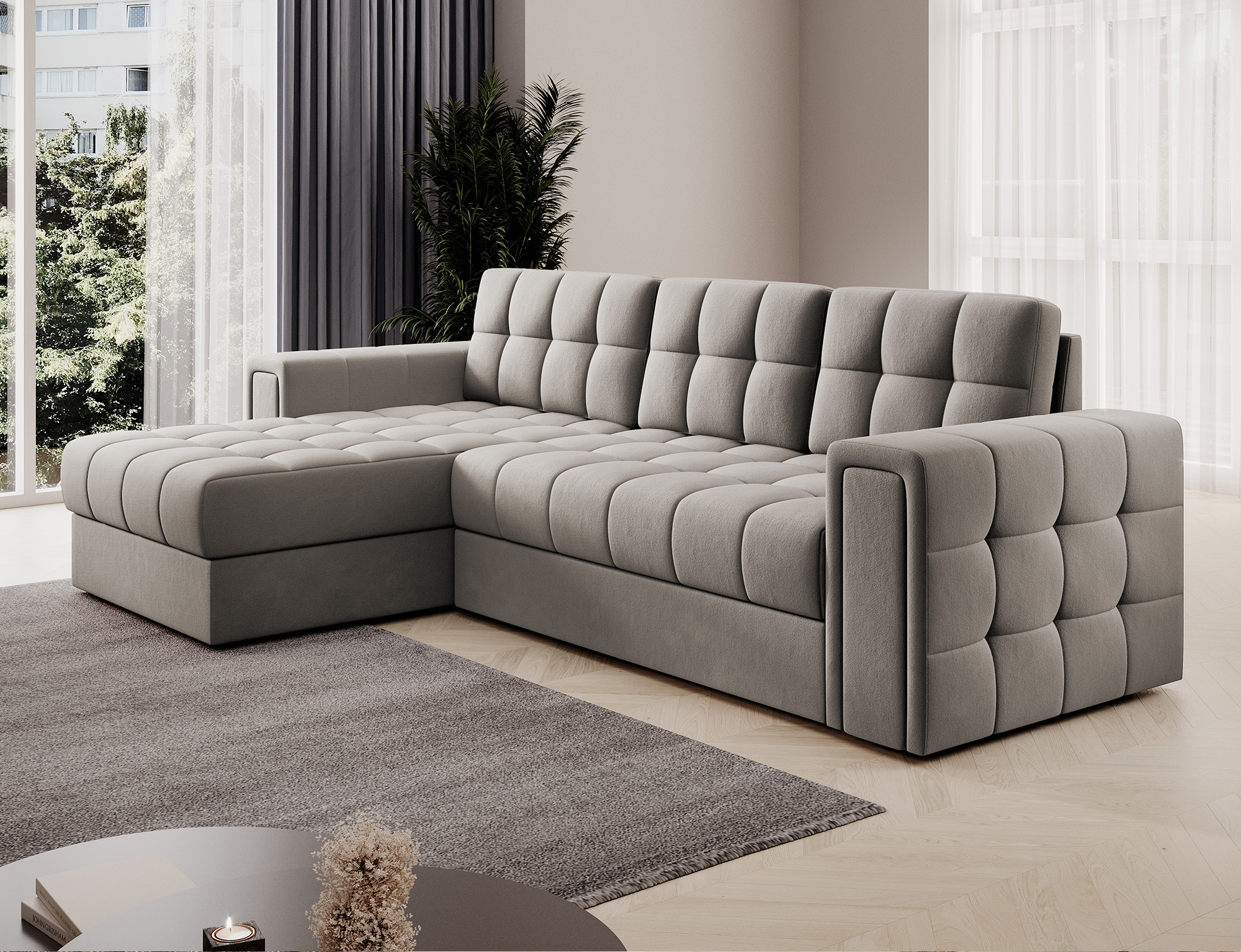 Ashcakes Corner Sofa Bed with Storage SL18