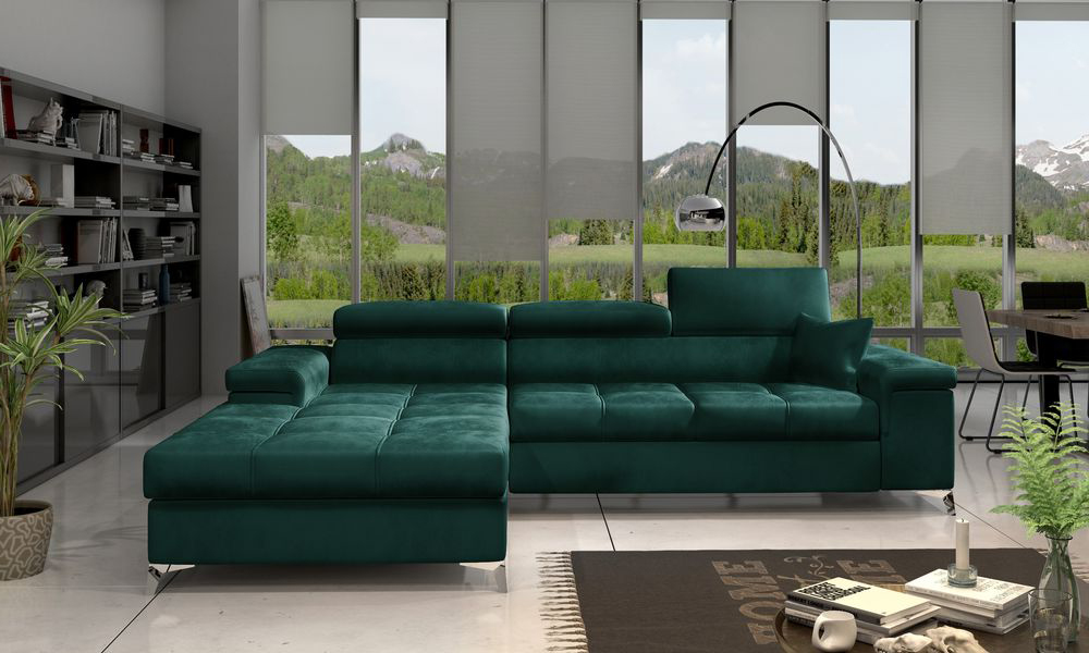 CozyCloud Corner Sofa Bed with Storage M37