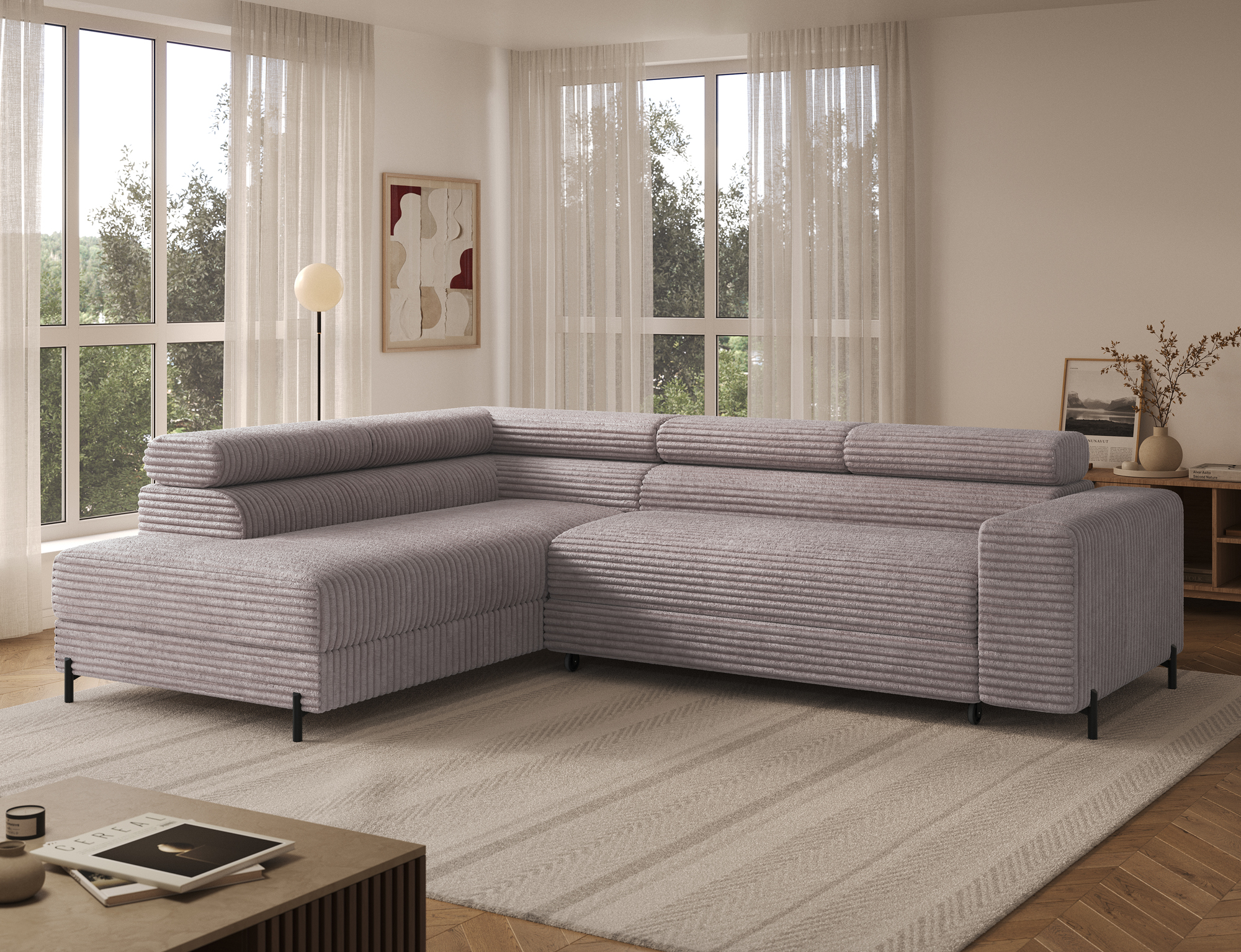 Wakefield Corner Sofa Bed with Storage ML03