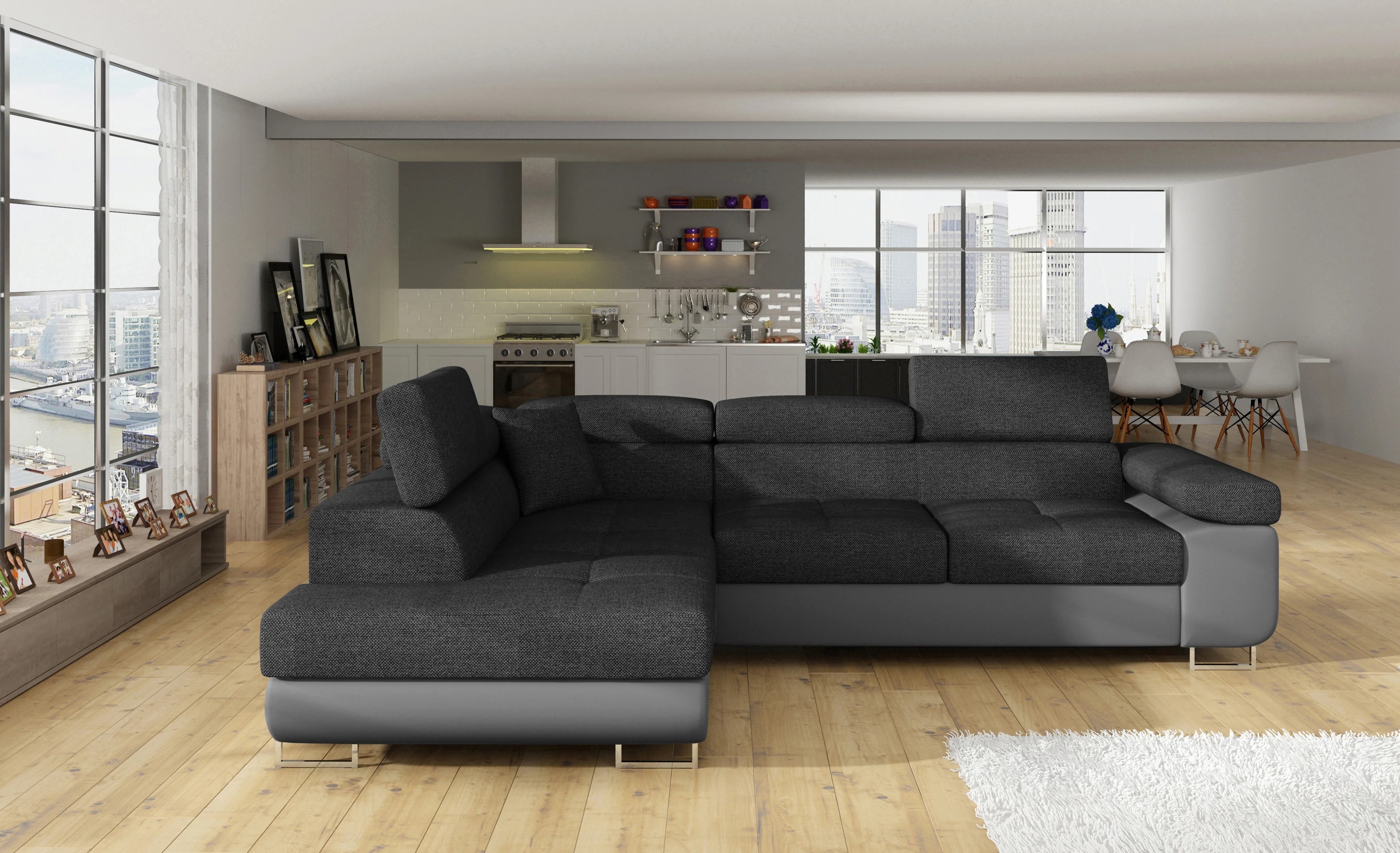 Glasgow Corner Sofa Bed with Storage i96/S29